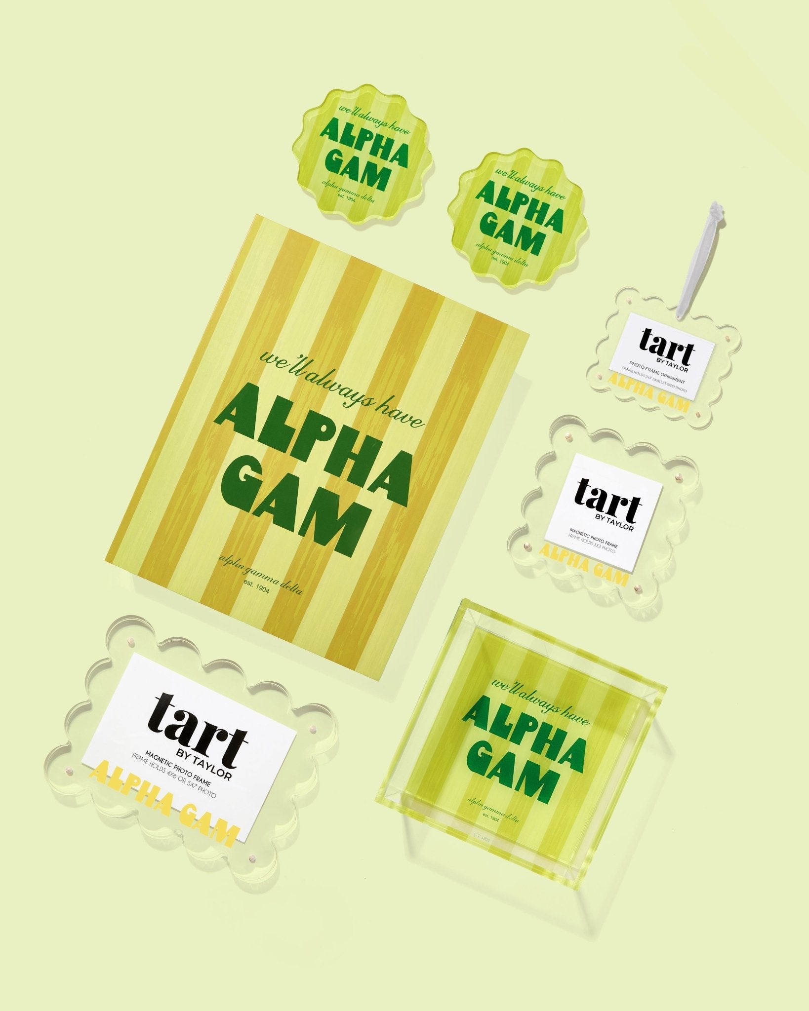 Alpha Gamma Delta Mini Frame - Tart By Taylor