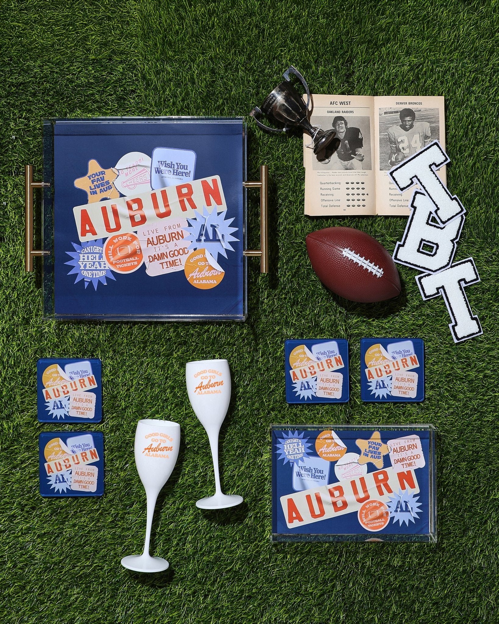 Auburn Large Tray | Tailgate Collection - Tart By Taylor