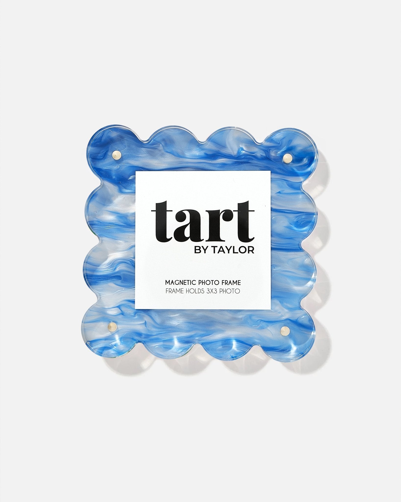 Blue Marbled Mini Acrylic Picture Frame - Tart By Taylor - MINIFRAME-MARB-BLUE