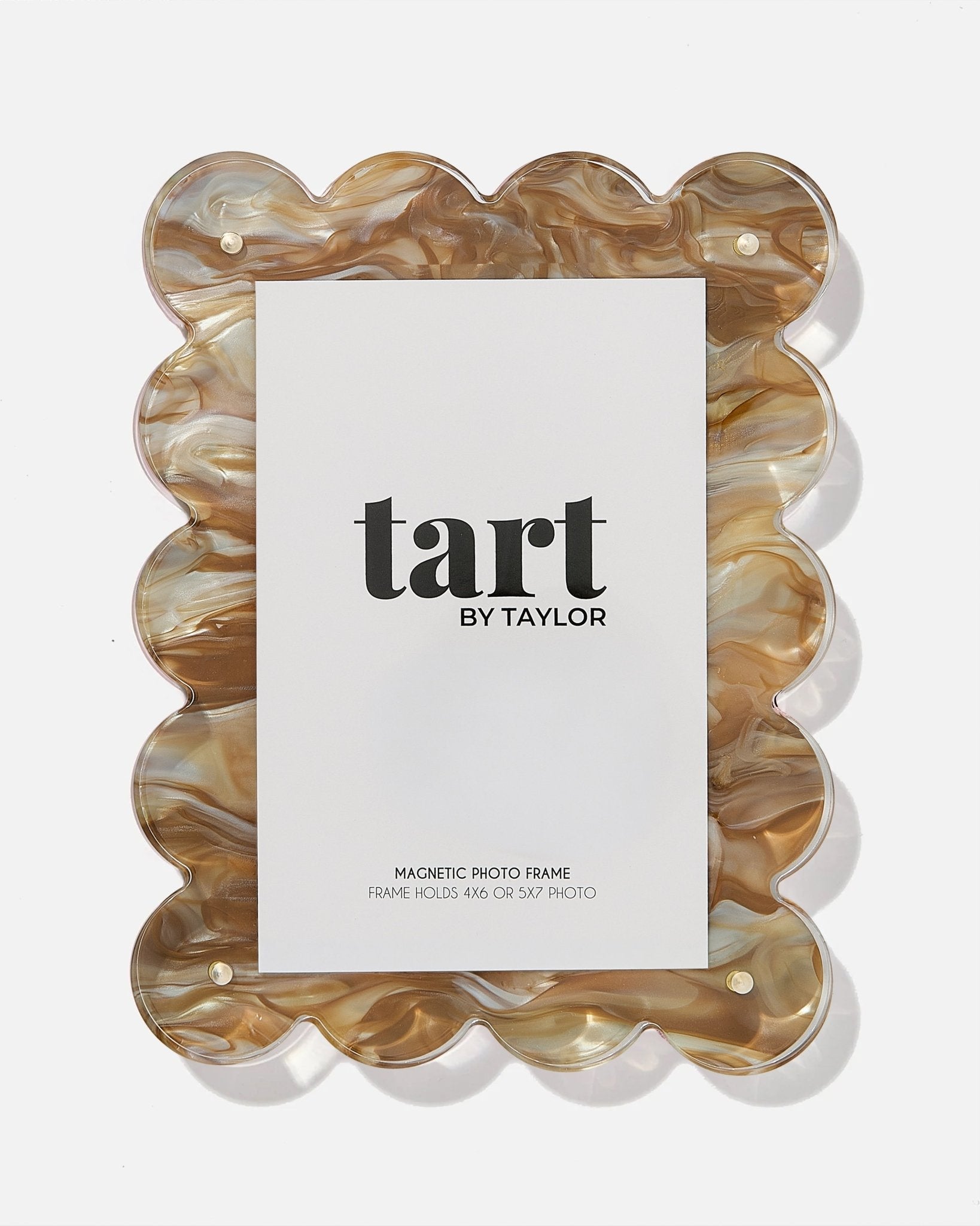 Brown Marbled Acrylic Picture Frame - Tart By Taylor - FRAME-MARB-BROWN