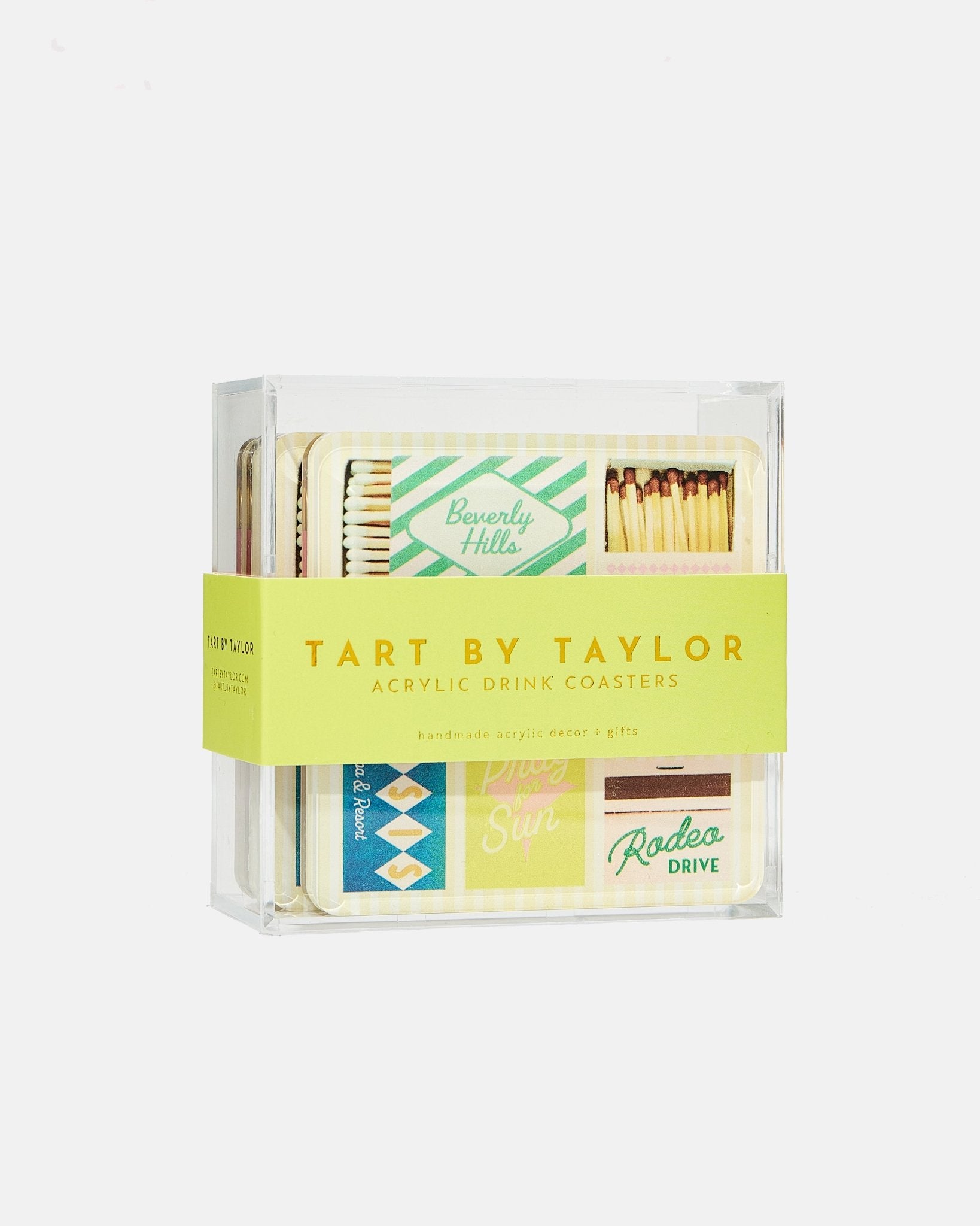 California Matchbook Coasters - Tart By Taylor