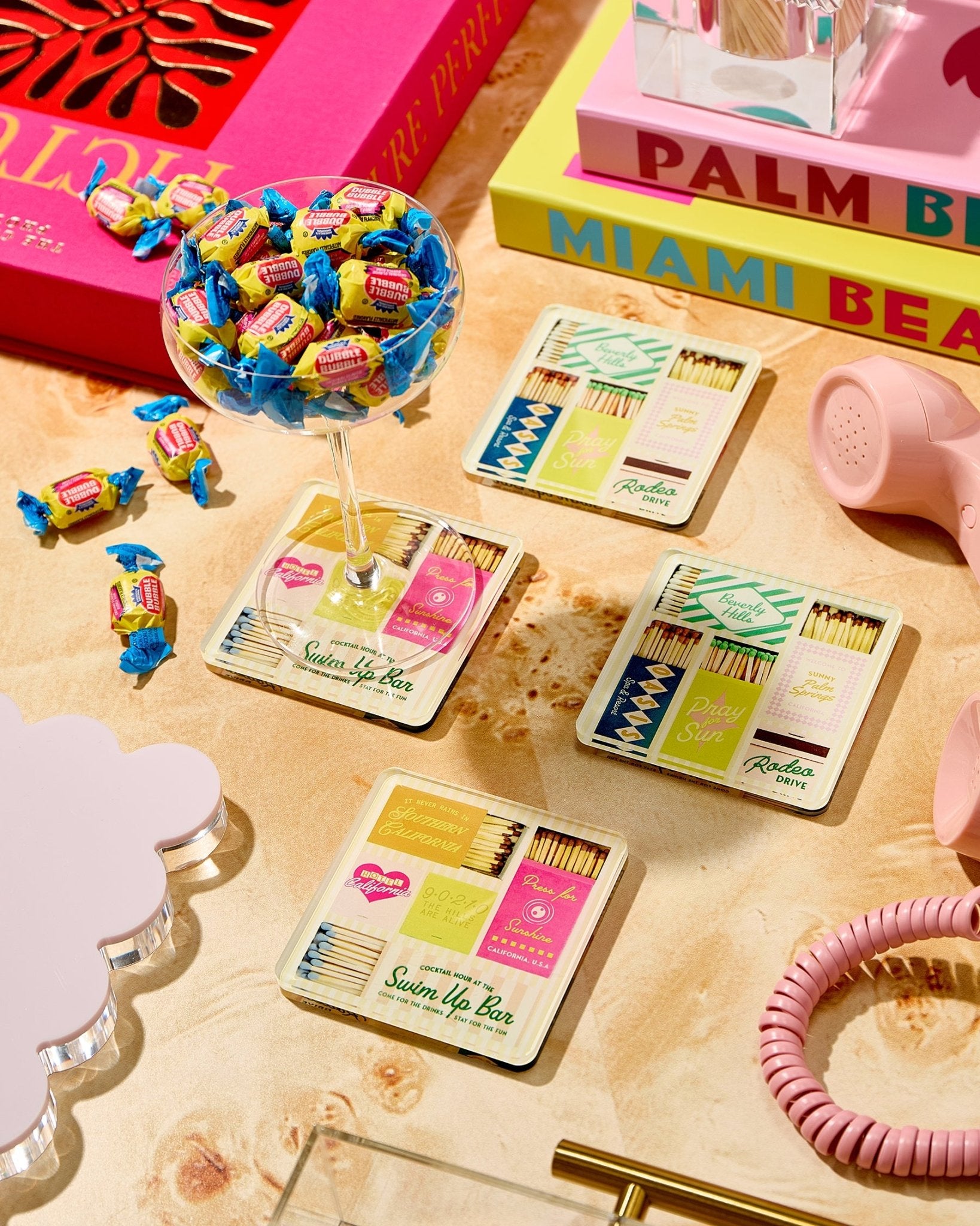 California Matchbook Coasters - Tart By Taylor