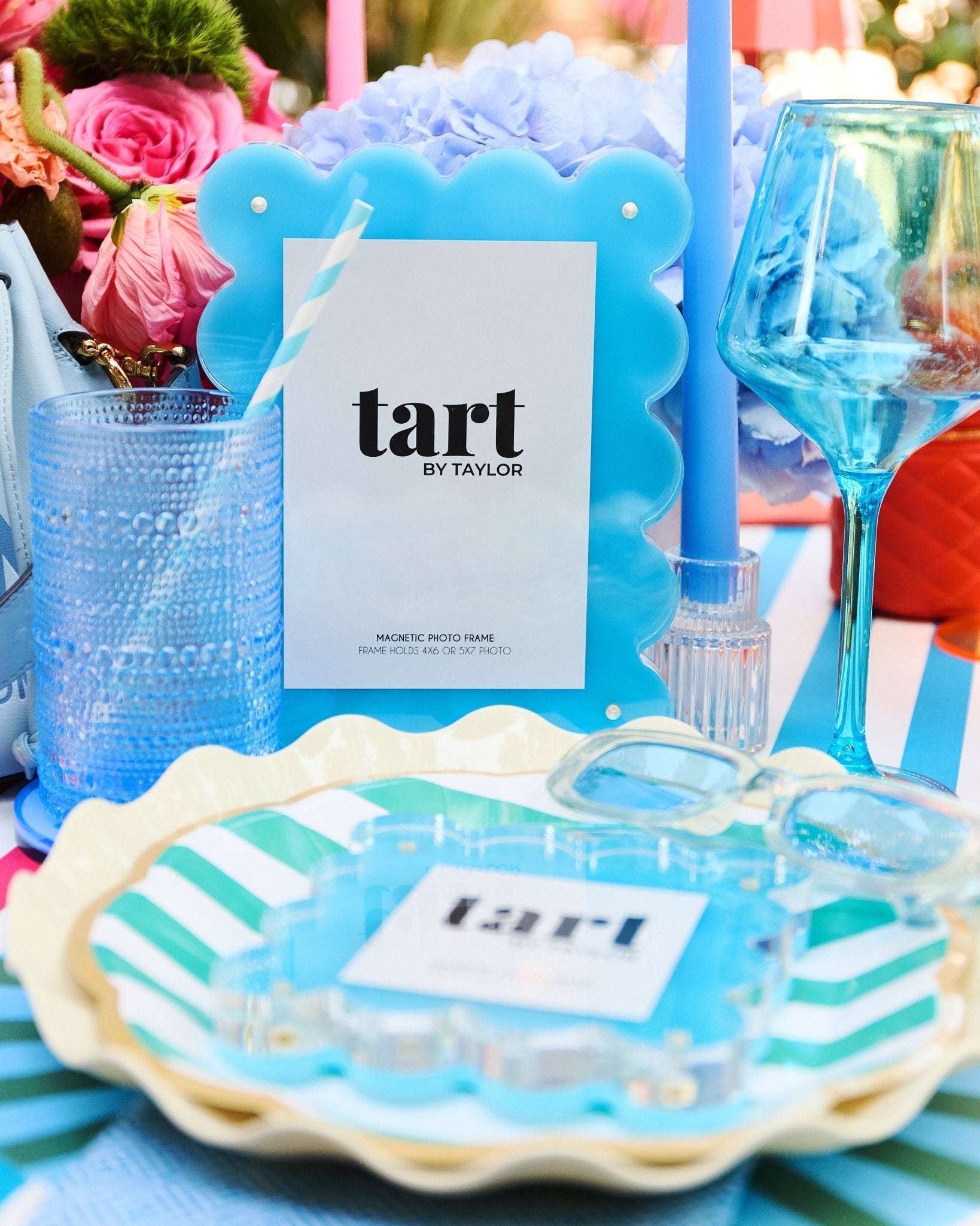 Capri Blue Acrylic Picture Frame - Tart By Taylor Wholesale - FRAME-CAPRIBLUE