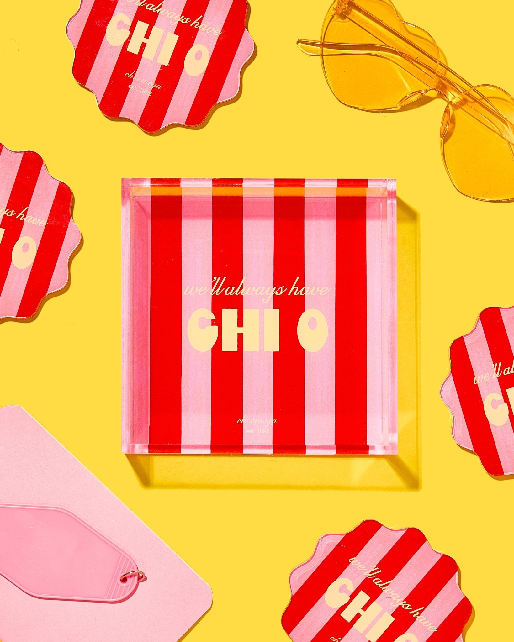 Chi Omega Trinket Tray - Tart By Taylor