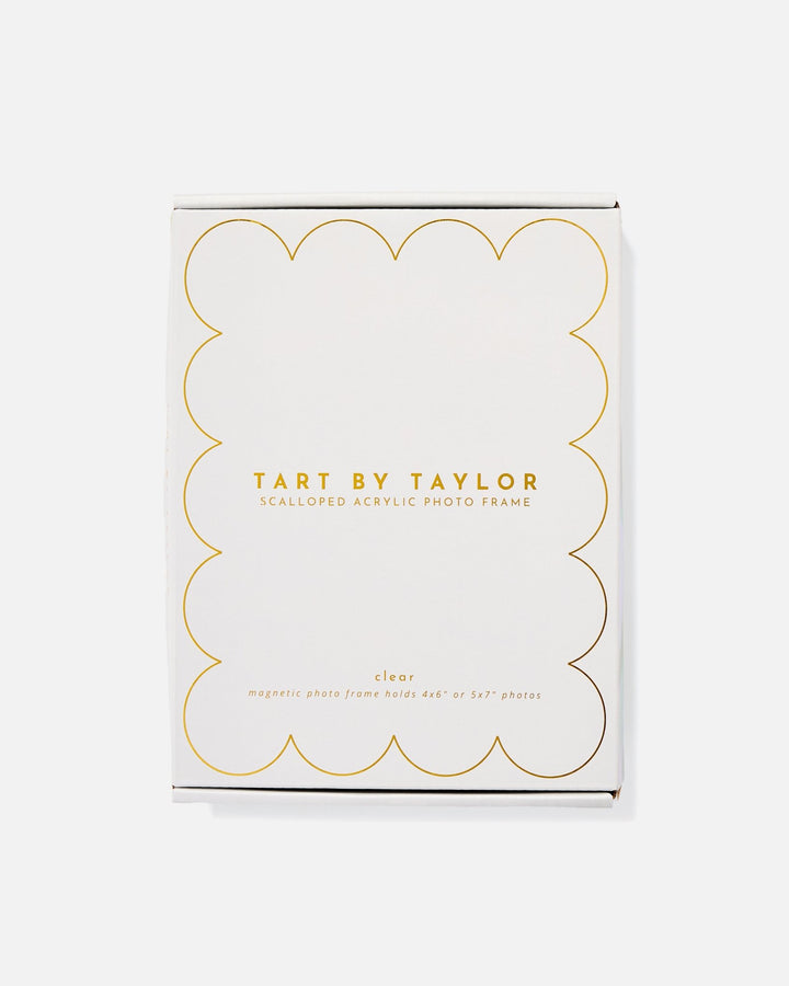 Clear Acrylic Picture Frame in its color-matched Tart By Taylor gift box
