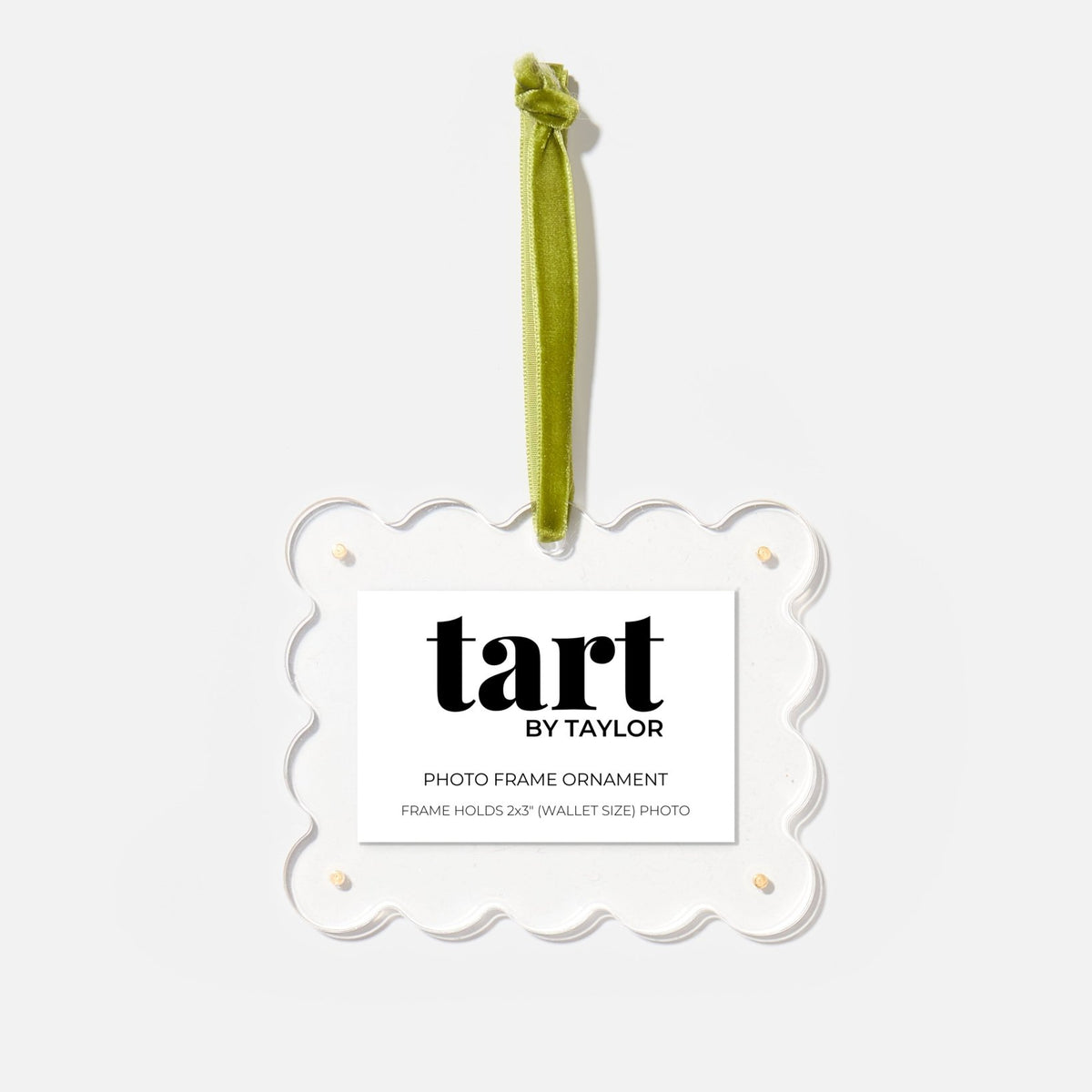Clear Frame Ornament - Tart By Taylor