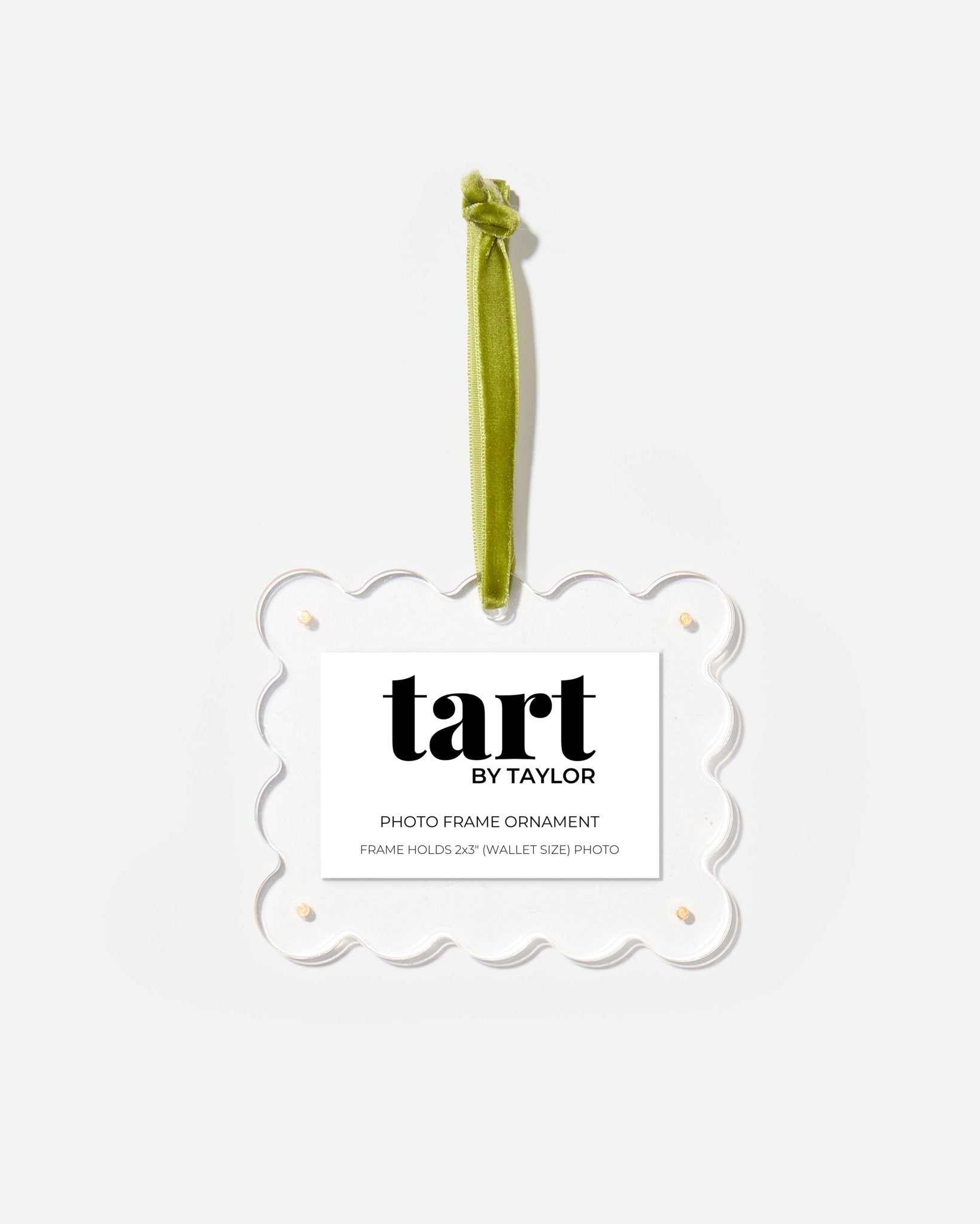 Clear Frame Ornament - Tart By Taylor