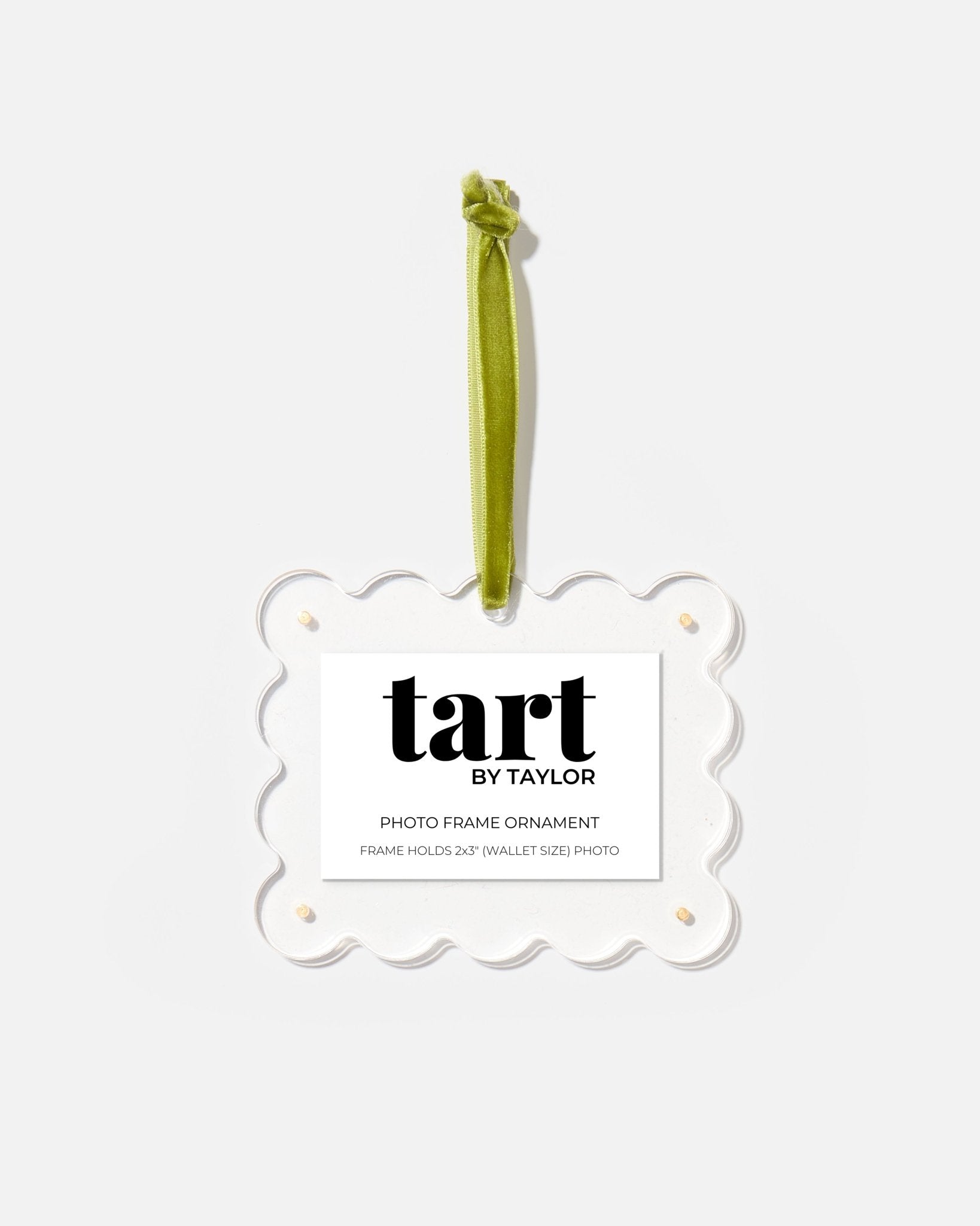 Clear Frame Ornament - Tart By Taylor