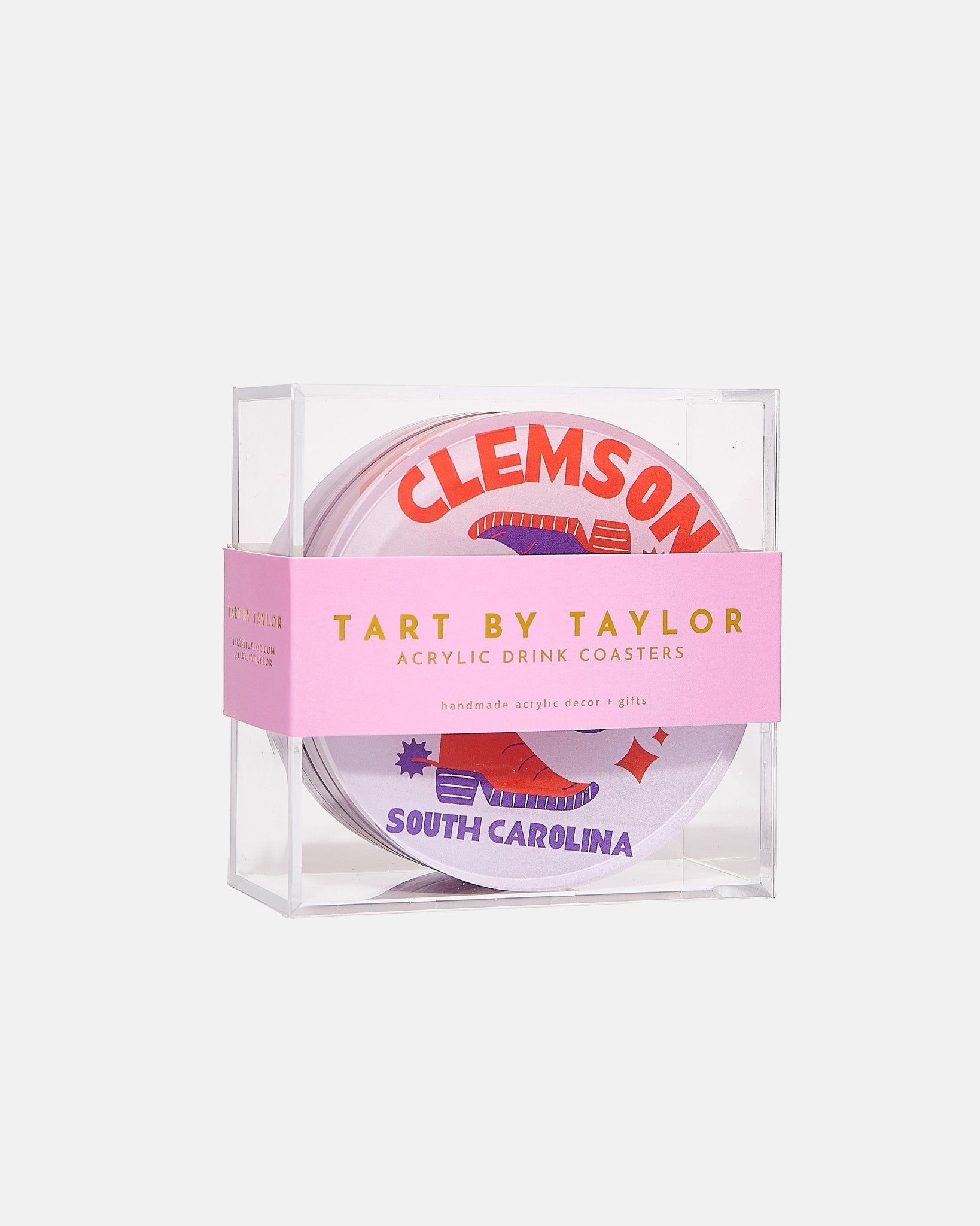 Clemson Coasters - Tart By Taylor