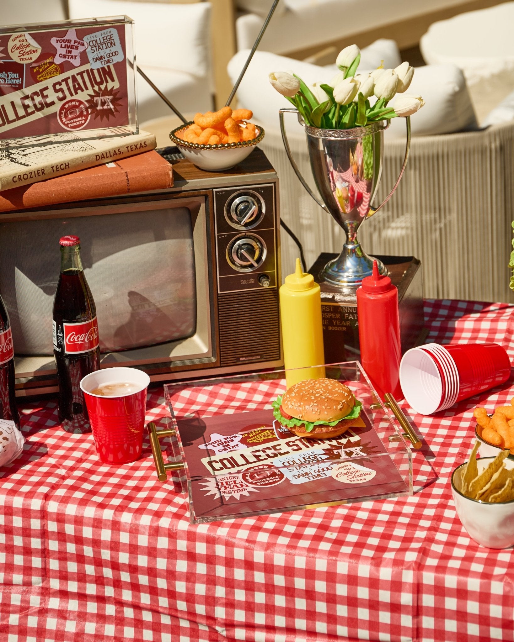 College Station Large Tray | Tailgate Collection - Tart By Taylor