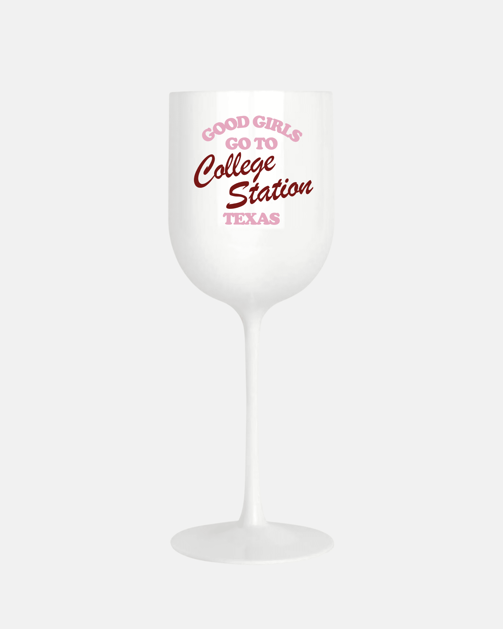 College Station Wine Glass (Set of 2) - Tart By Taylor