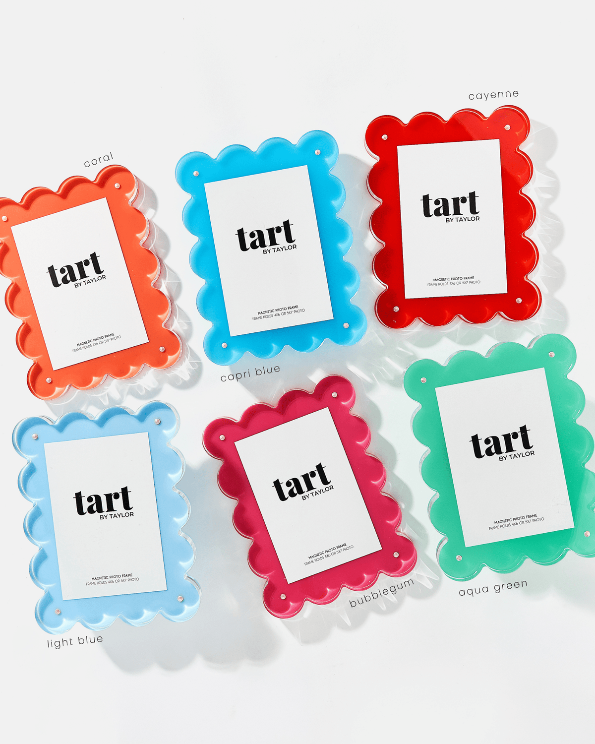 Coral Acrylic Picture Frame - Tart By Taylor Wholesale - FRAME-CORAL