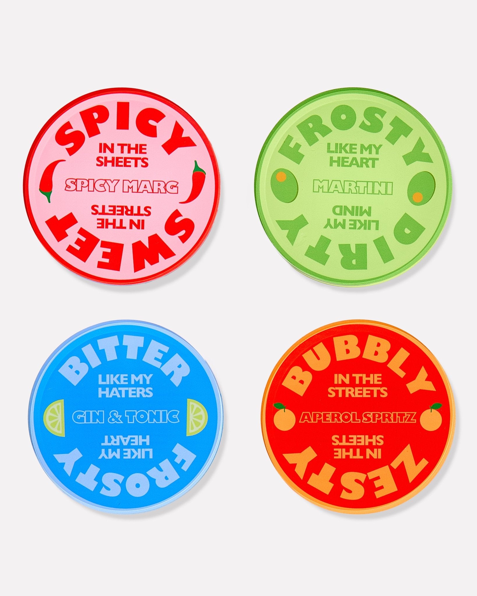 Drinks On Me | Set of 4 Coasters - Tart By Taylor