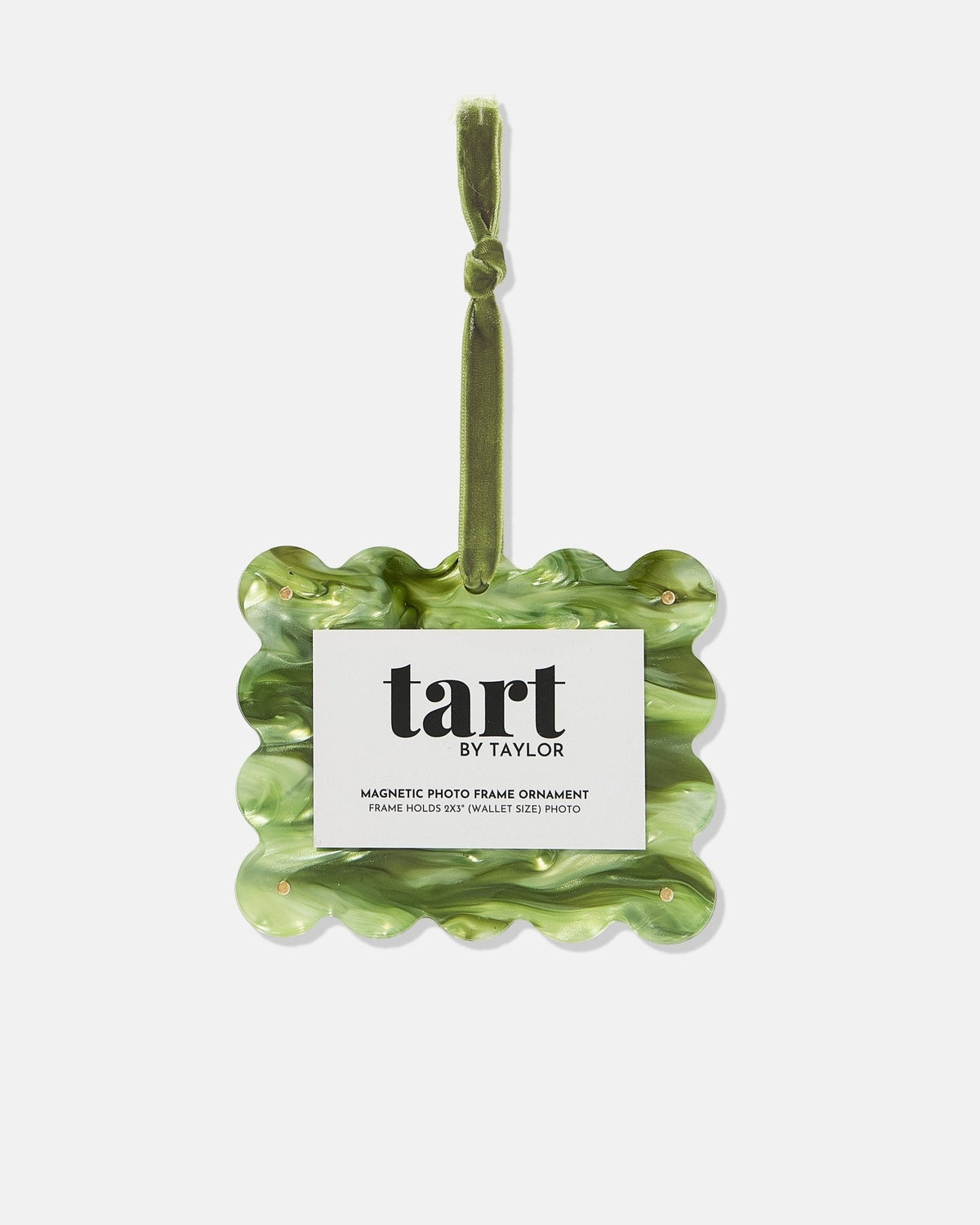 Green Marbled Frame Ornament - Tart By Taylor