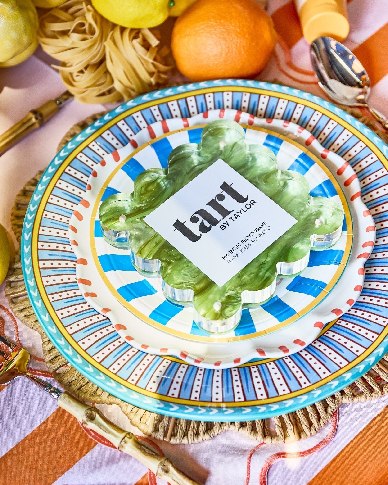 Green Marbled Mini Acrylic Picture Frame - Tart By Taylor