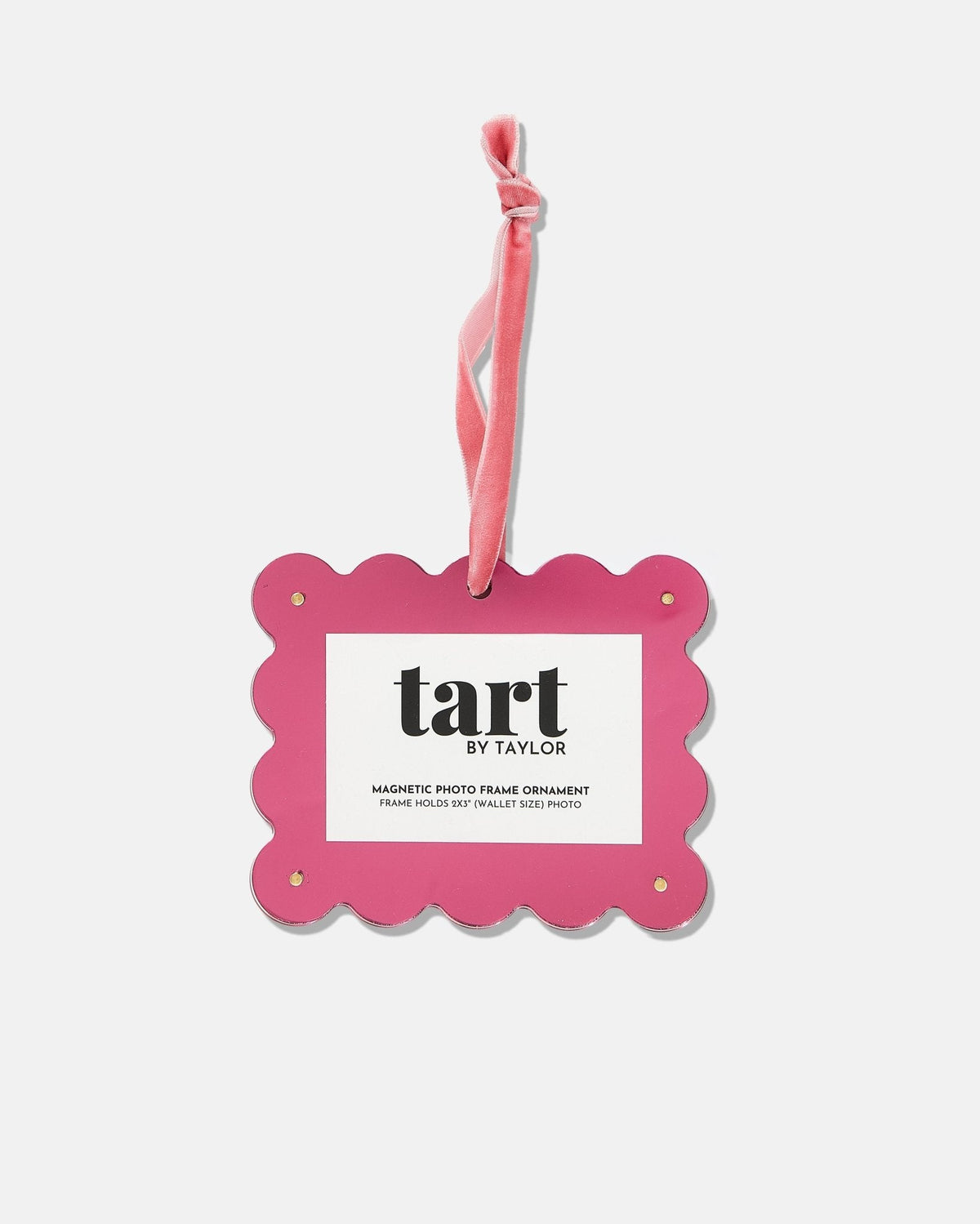 Hot Pink Chrome Frame Ornament - Tart By Taylor