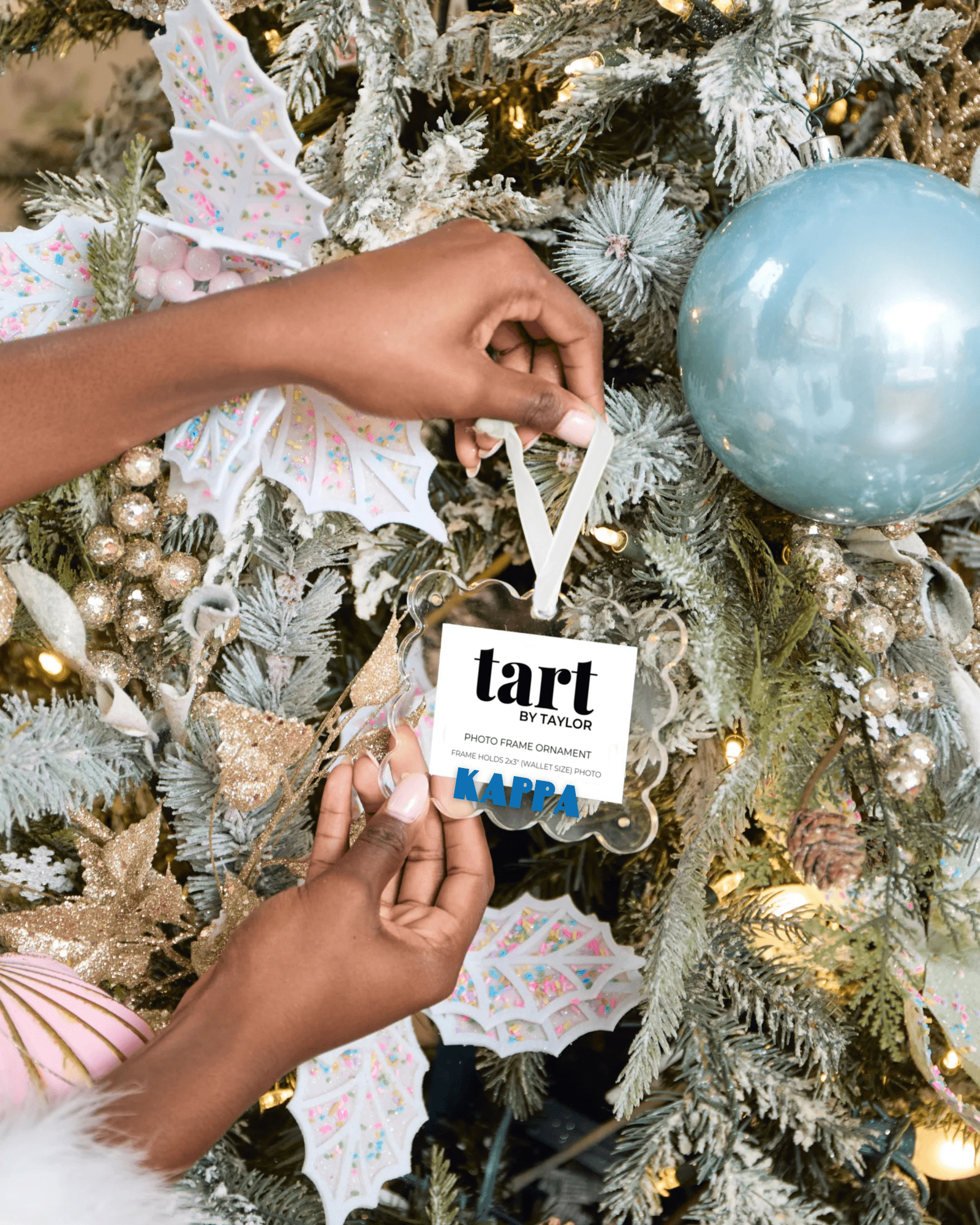 Kappa Kappa Gamma Frame Ornament - Tart By Taylor