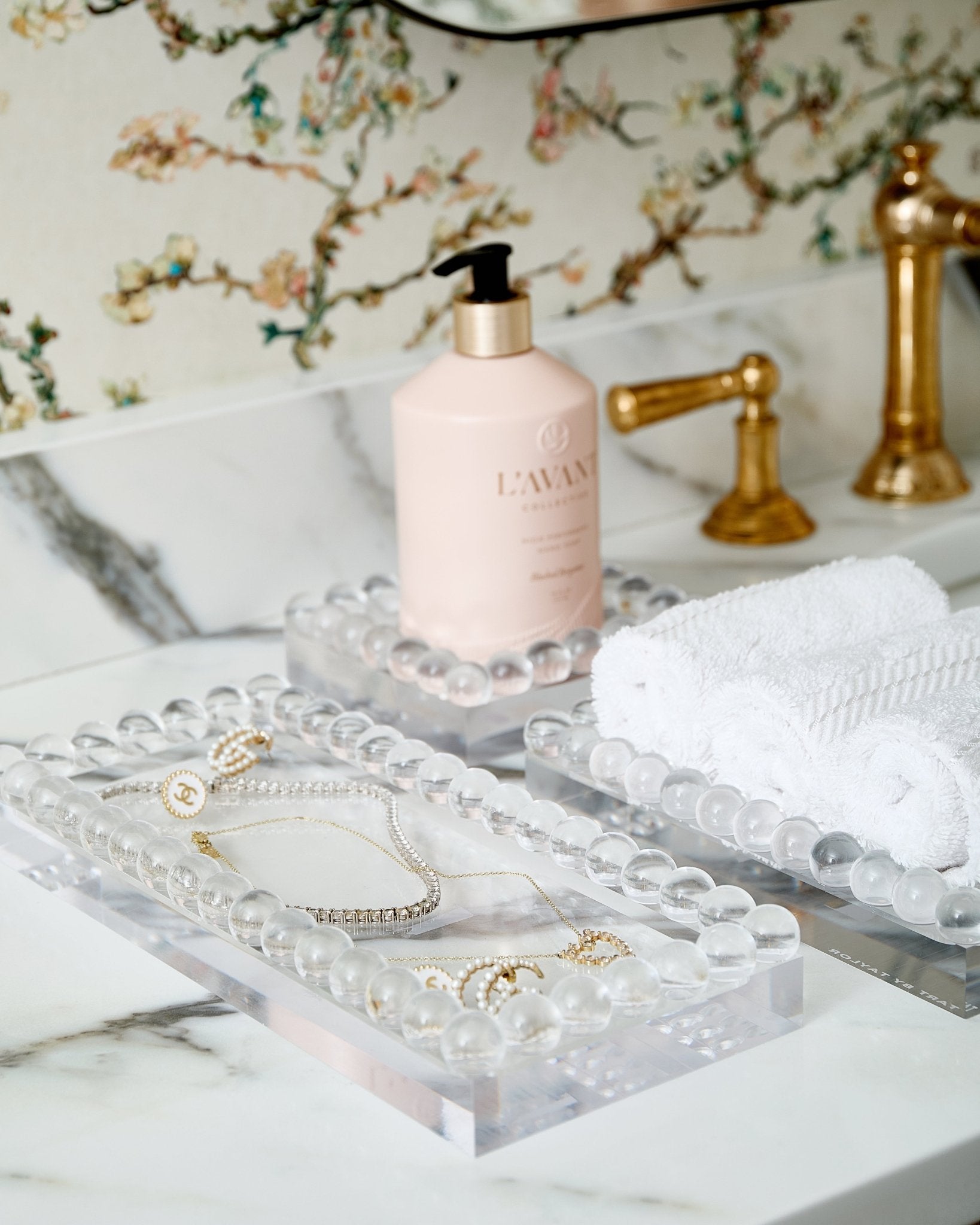 Large Bubble Lucite Tray - Tart By Taylor