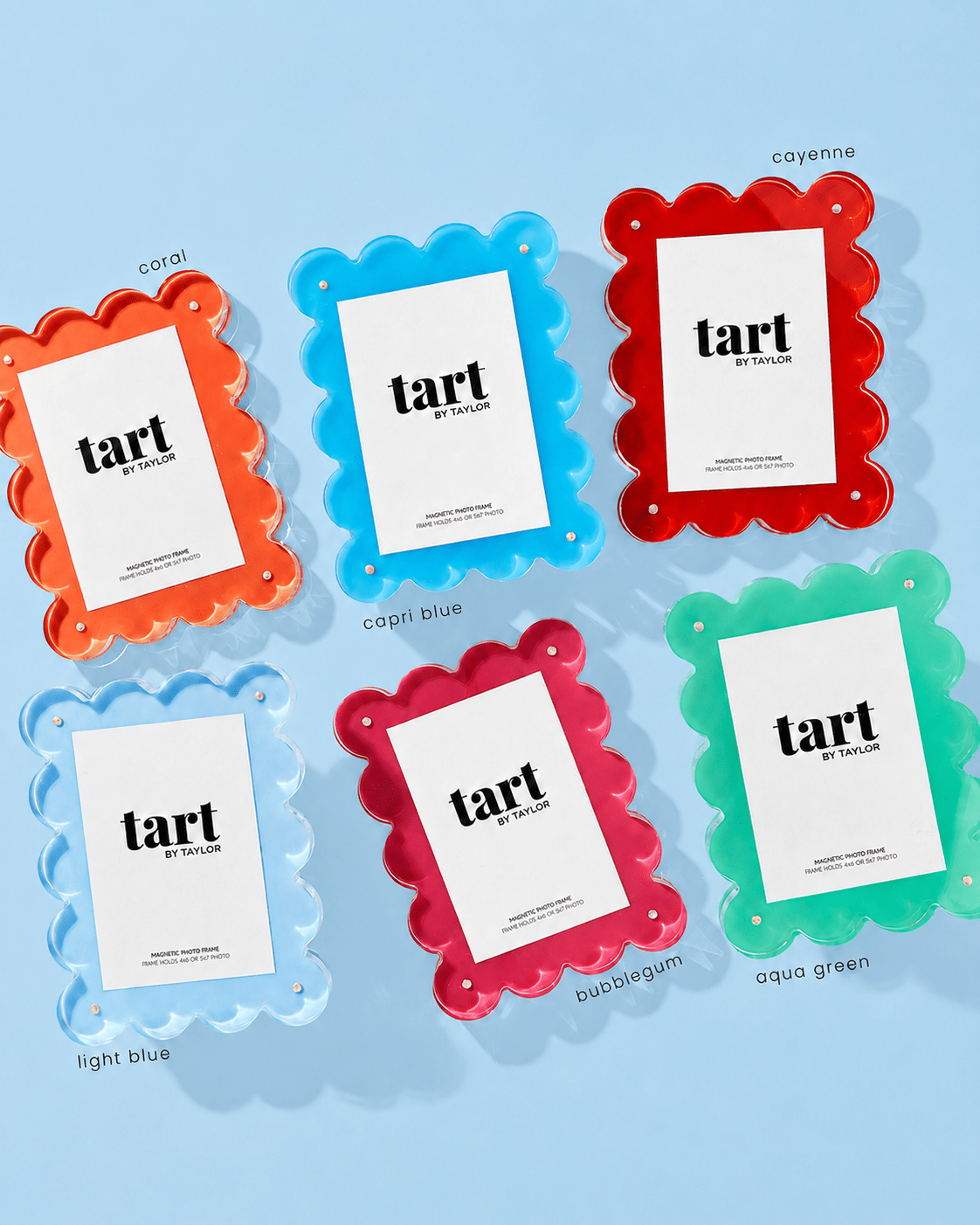 Light Blue Acrylic Picture Frame - Tart By Taylor Wholesale - FRAME-LTBLUE