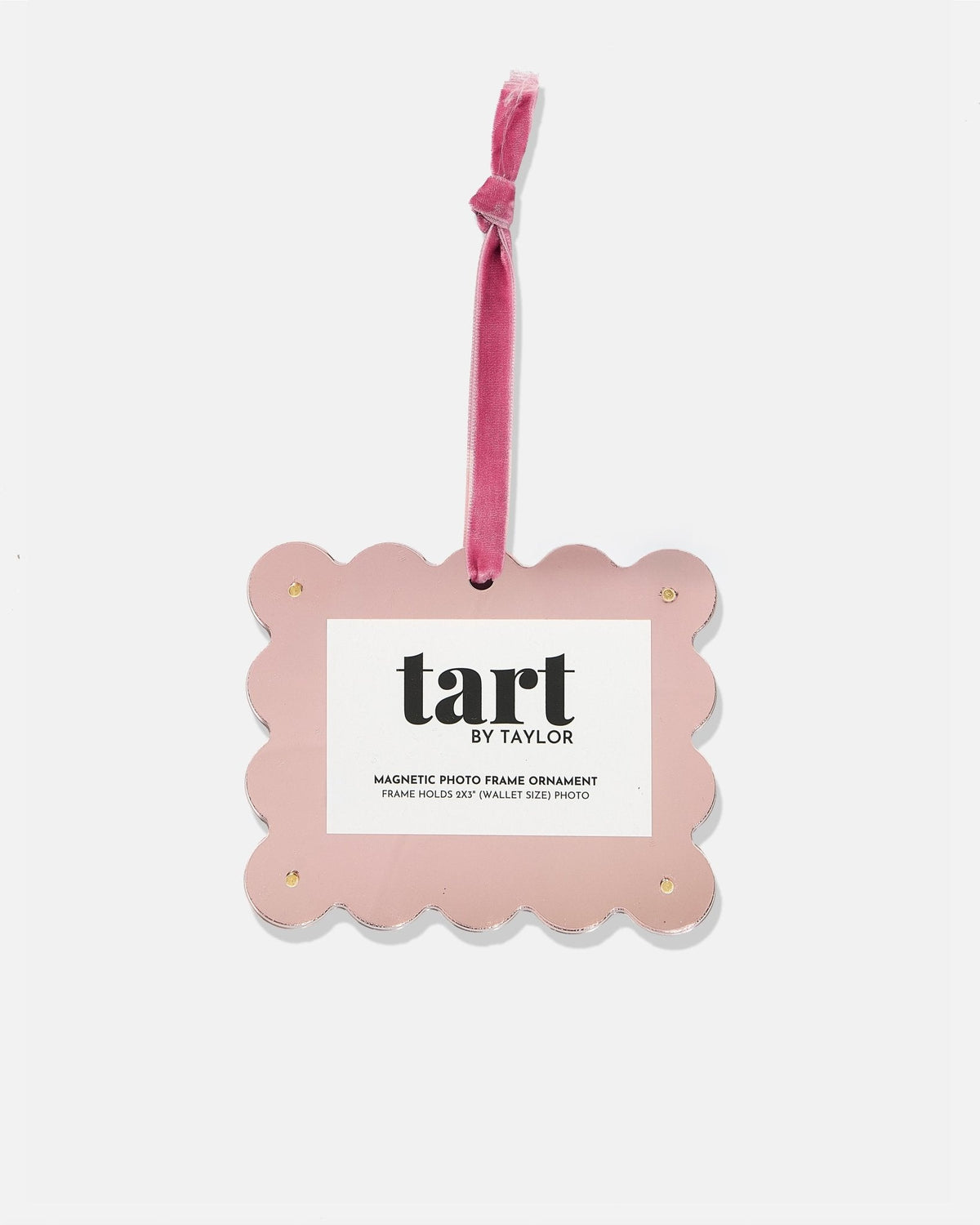Light Pink Chrome Frame Ornament - Tart By Taylor