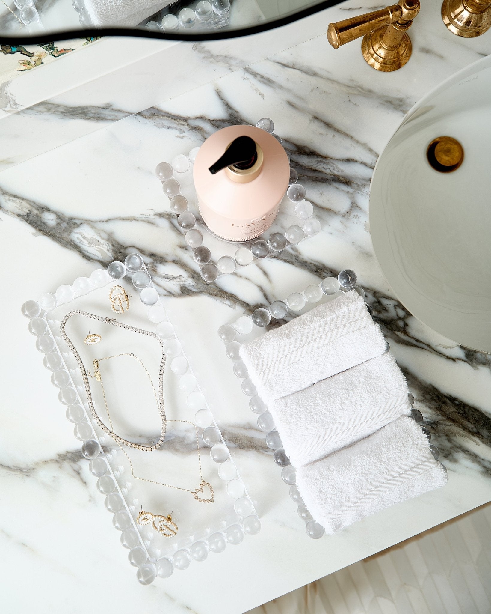 Medium Bubble Lucite Tray - Tart By Taylor