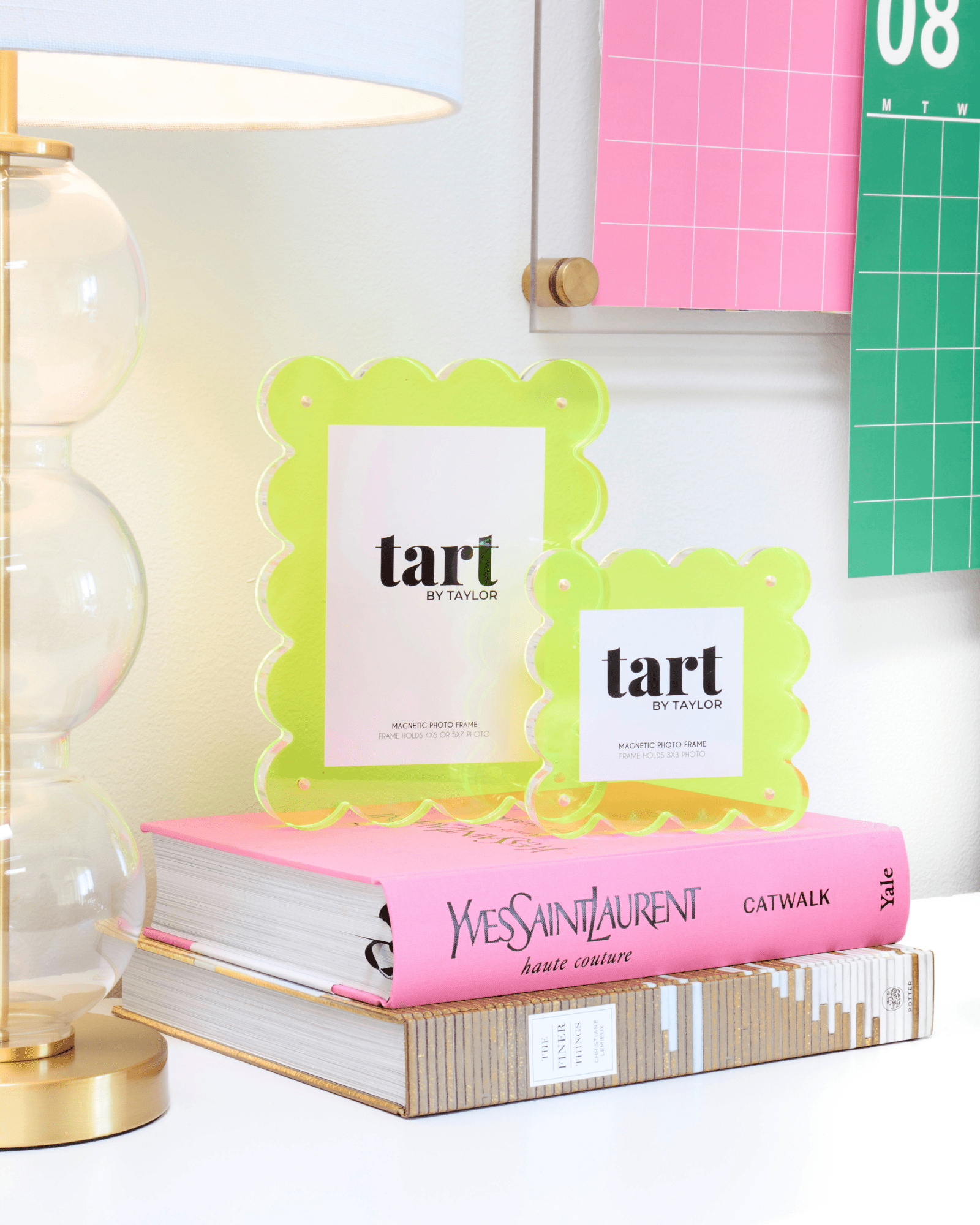 Neon Lime Mini Acrylic Picture Frame - Tart By Taylor