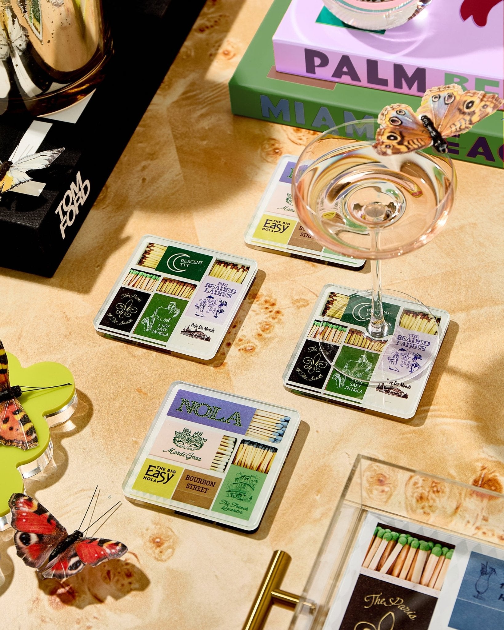 New Orleans Matchbook Coasters - Tart By Taylor