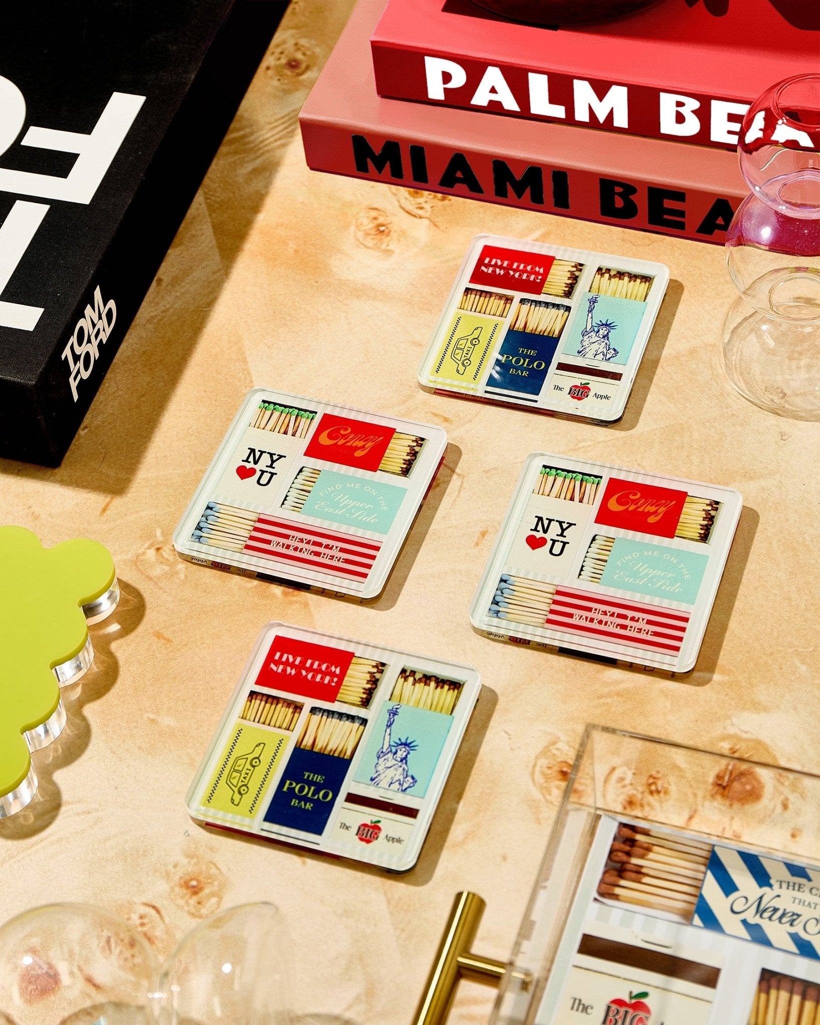 New York Matchbook Coasters - Tart By Taylor