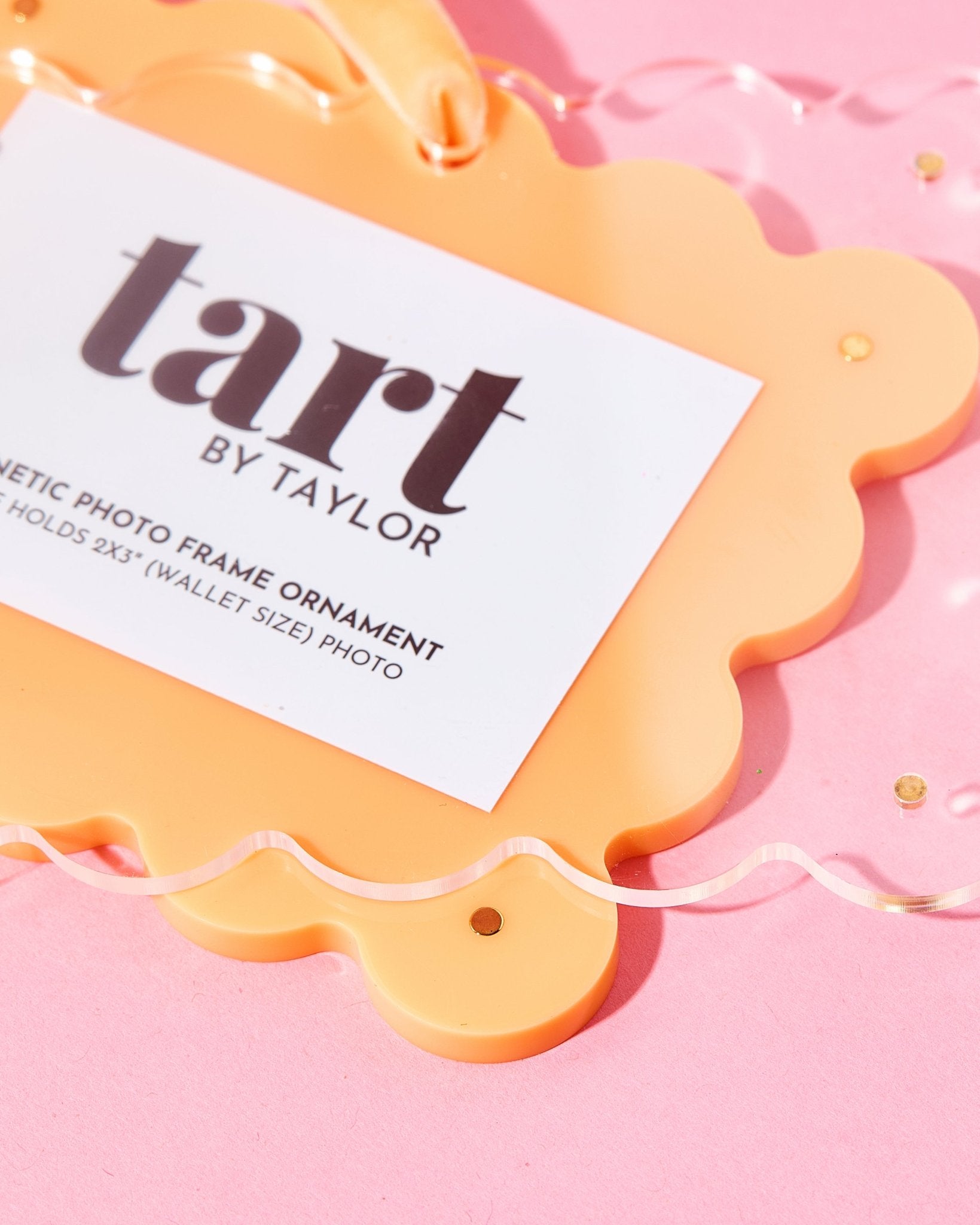 Orange Sherbet Frame Ornament - Tart By Taylor