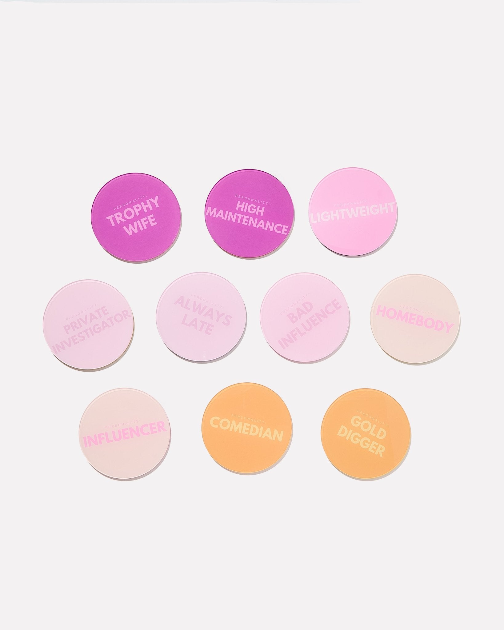 Party Personality Coasters | Set of 10 - Tart By Taylor