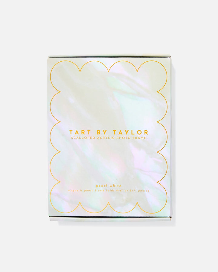 Pearl Acrylic Picture Frame in its color-matched Tart By Taylor gift box