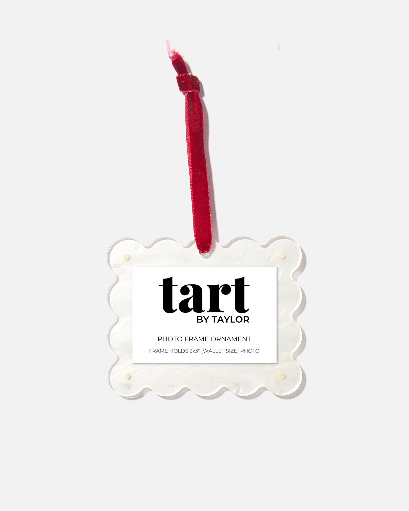 Pearl White Frame Ornament - Tart By Taylor