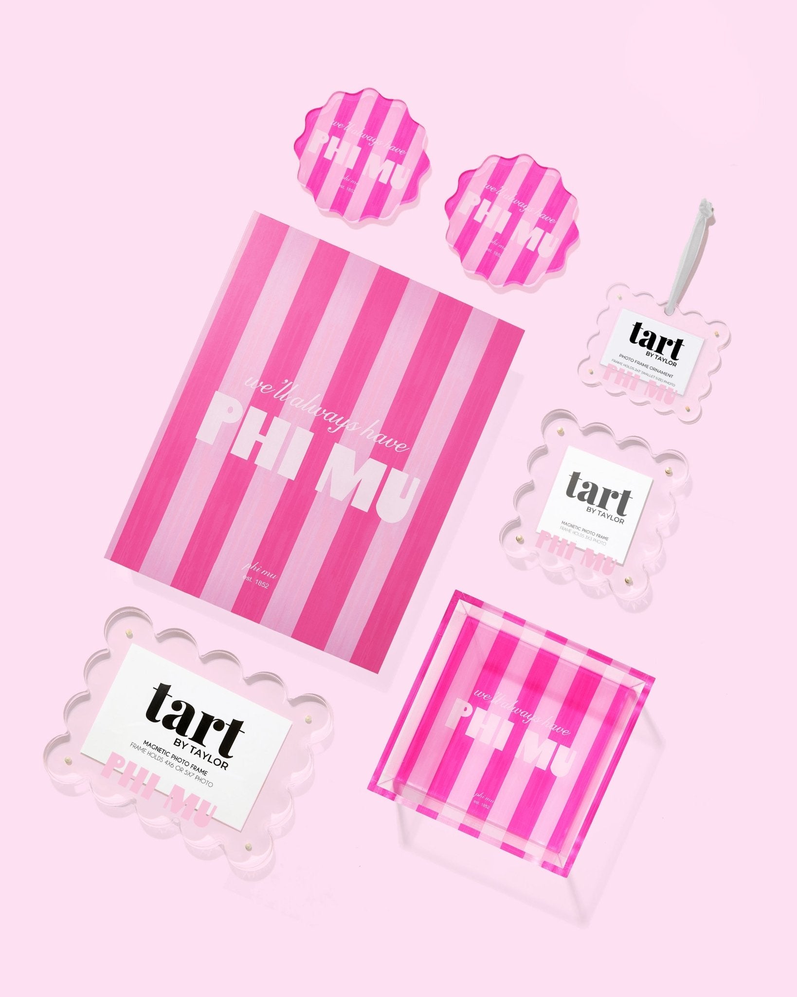 Phi Mu Acrylic Picture Frame - Tart By Taylor