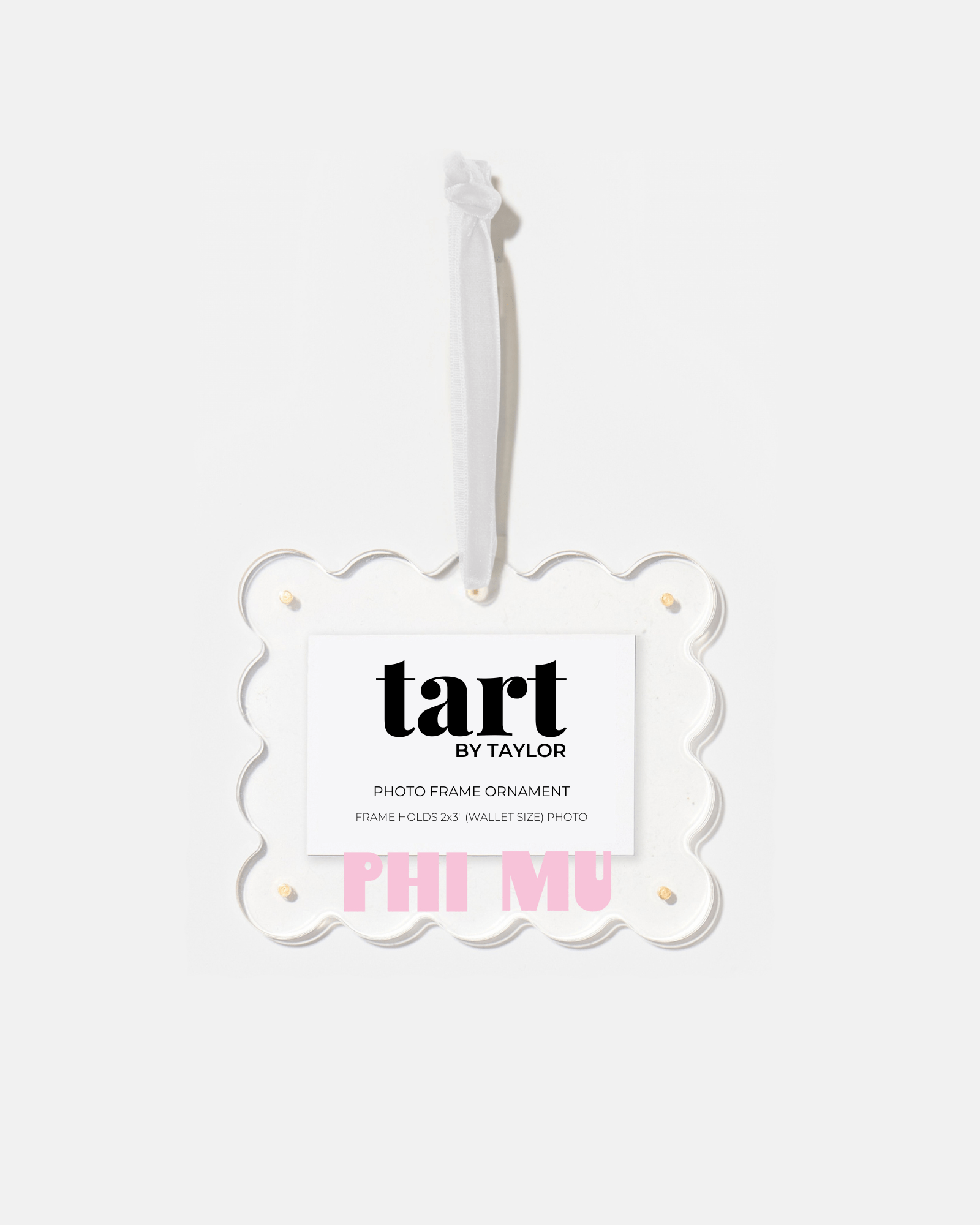 Phi Mu Frame Ornament - Tart By Taylor