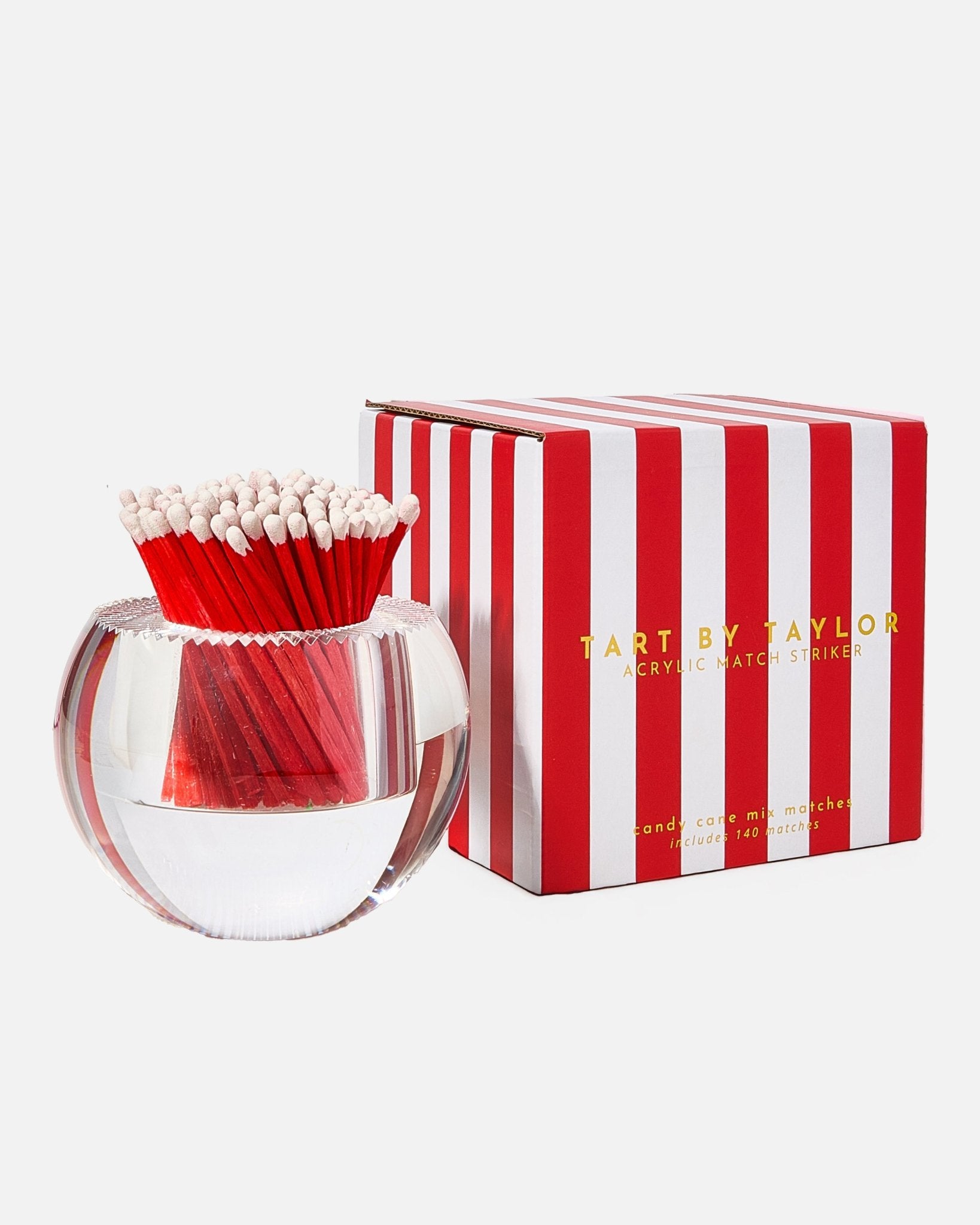 Round Match Striker | Candy Cane Matches - Tart By Taylor