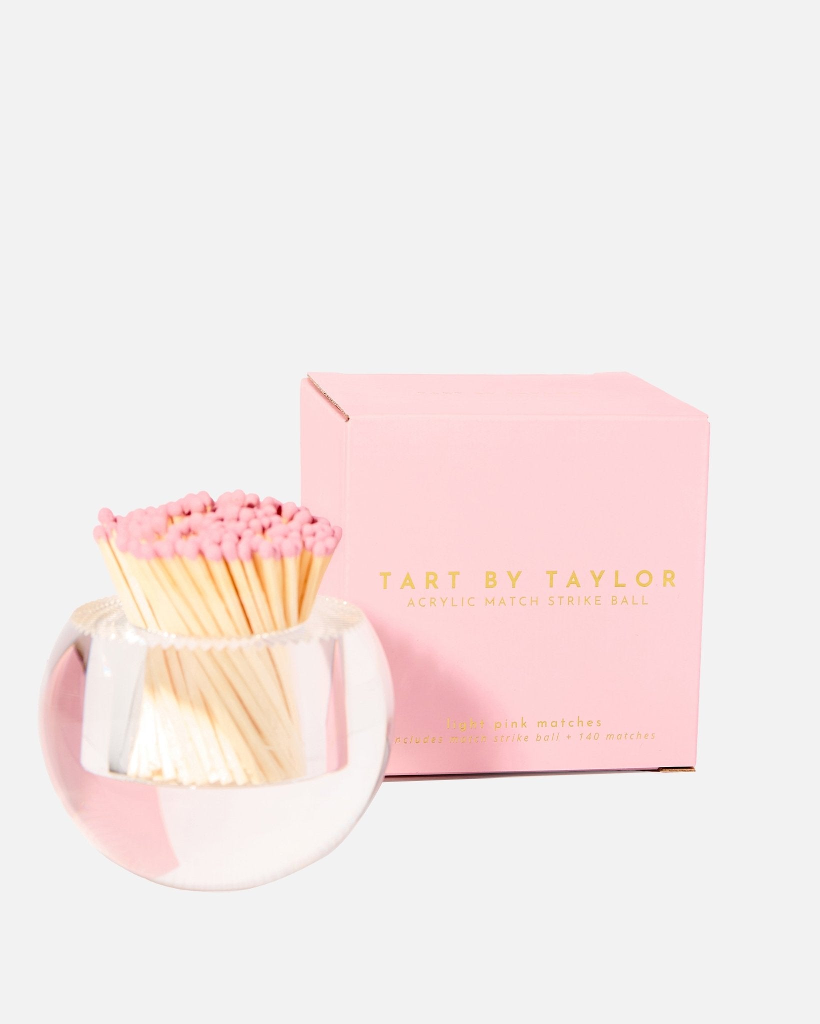 Round Match Striker | Light Pink Matches - Tart By Taylor