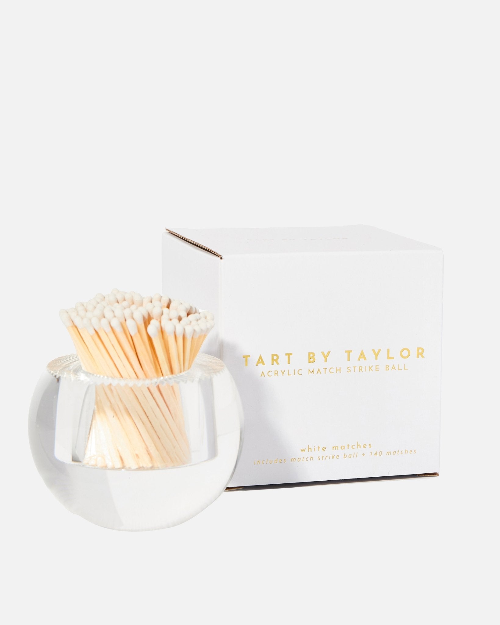 Round Match Striker | White Matches - Tart By Taylor