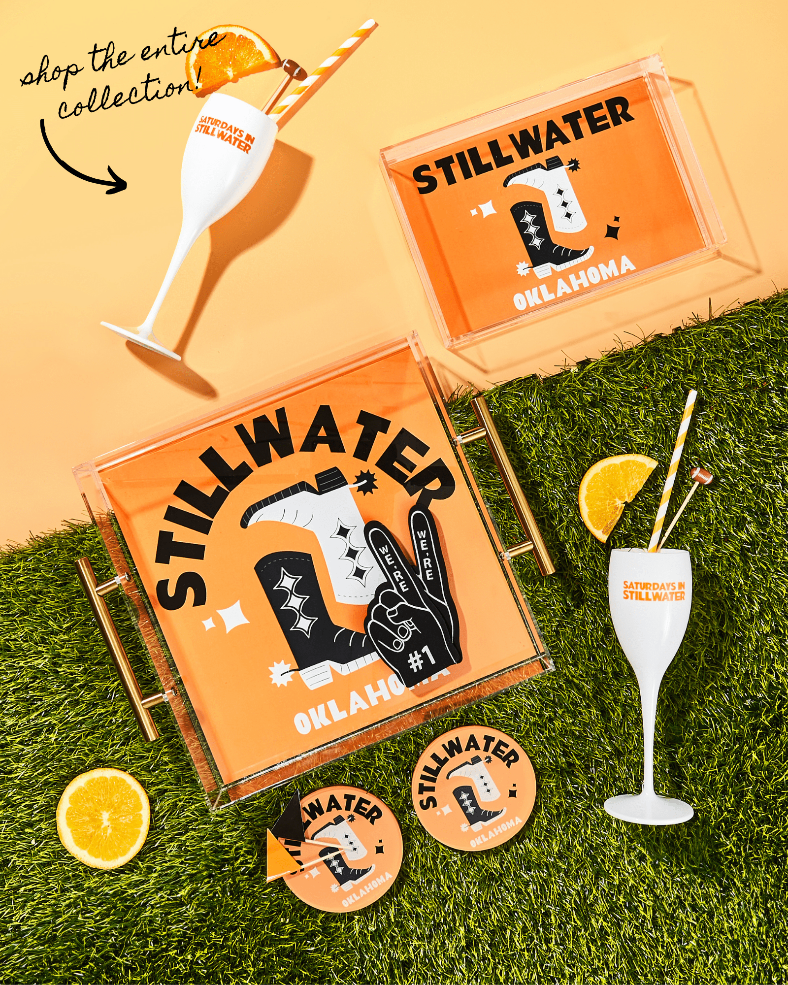 Saturdays In Stillwater Flutes (Set of 2) - Tart By Taylor