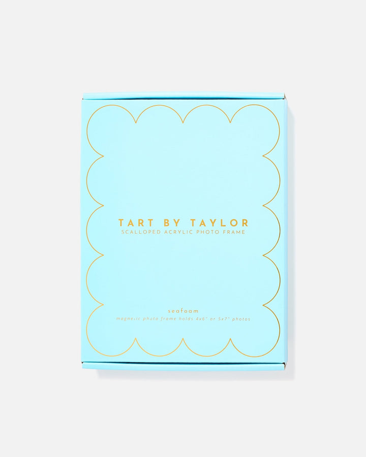 Seafoam Acrylic Picture Frame in its color-matched Tart By Taylor gift box