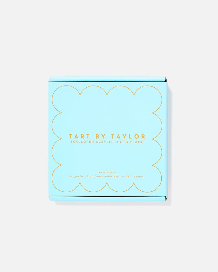 Seafoam Mini Acrylic Picture Frame in its color-matched Tart By Taylor gift box