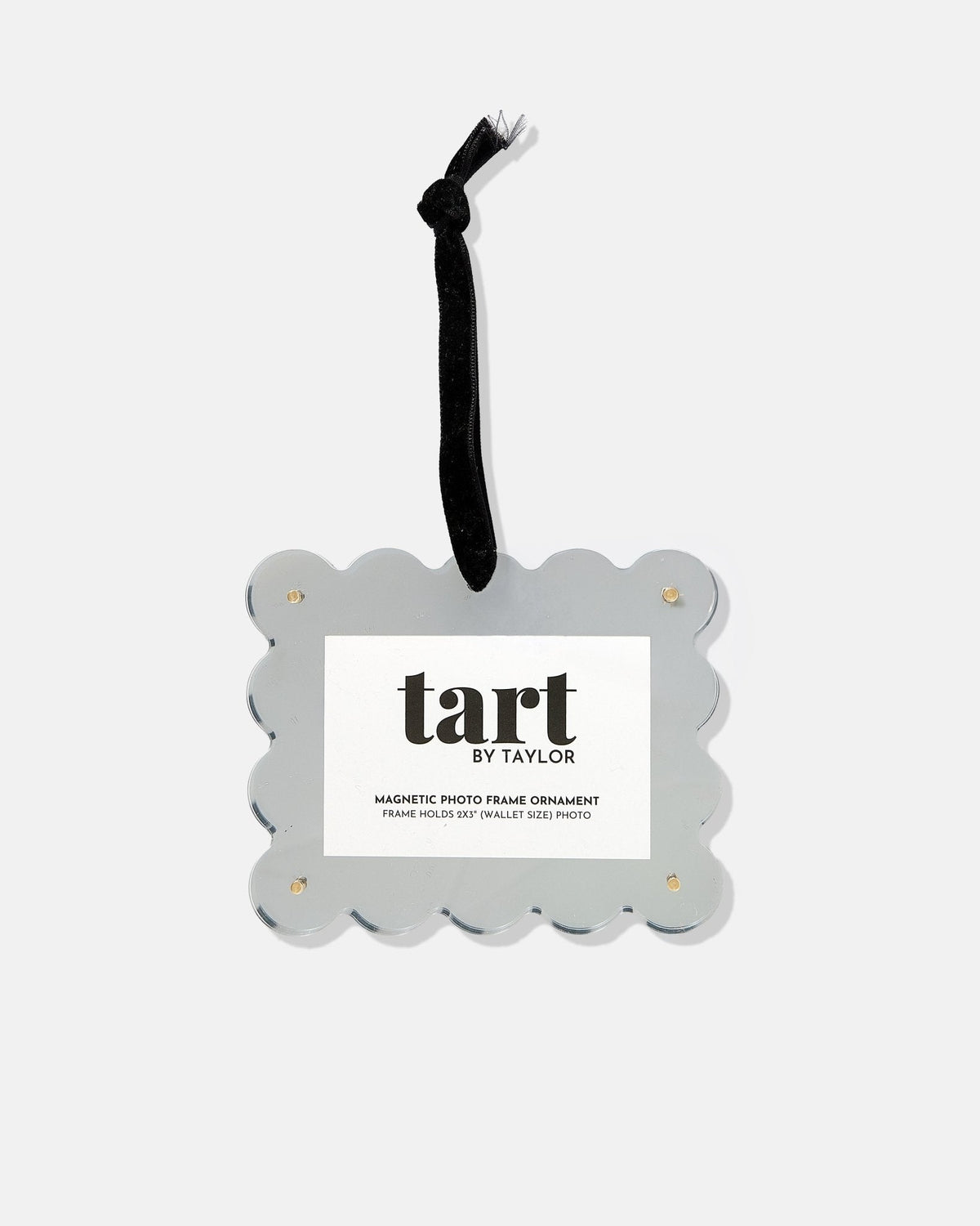 Silver Chrome Frame Ornament - Tart By Taylor