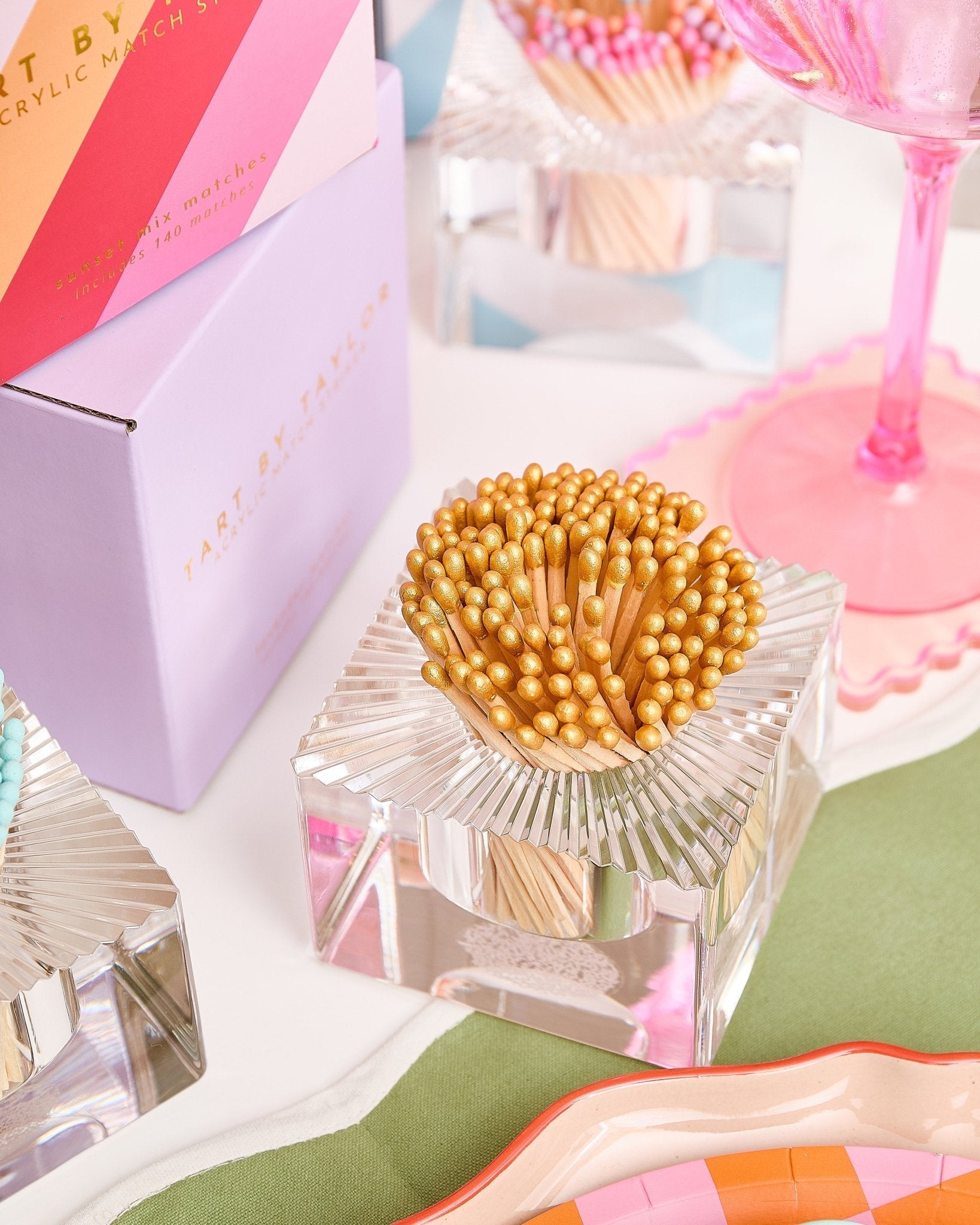 Square Match Striker | Gold Matches - Tart By Taylor