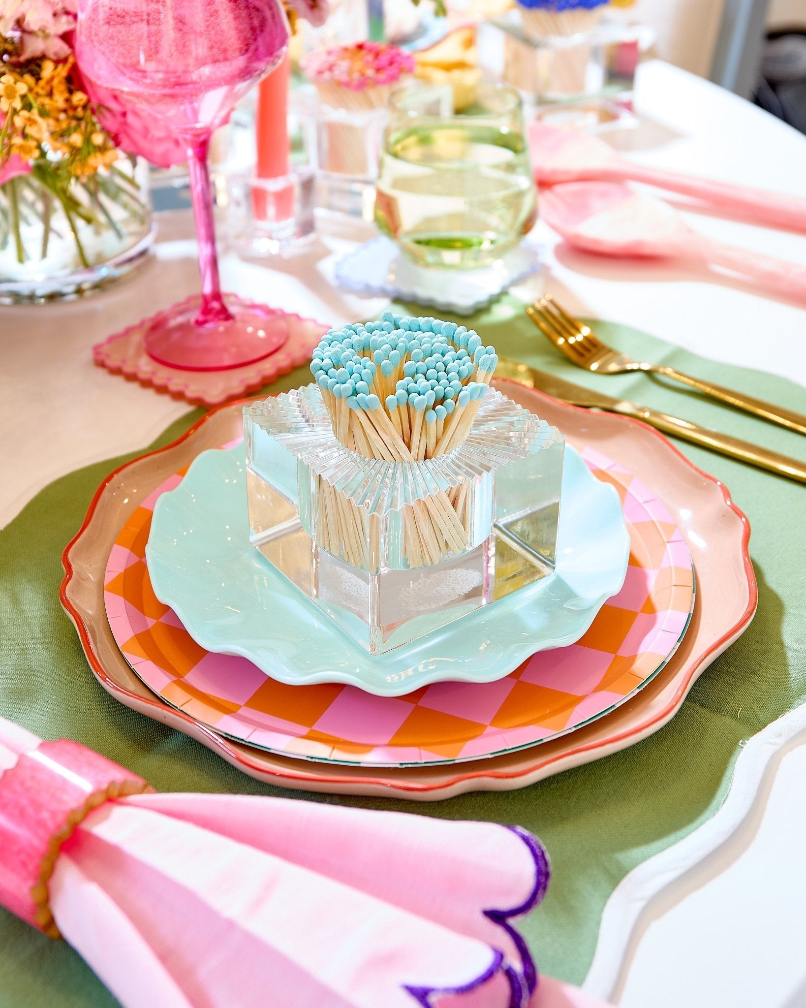 Square Match Striker | Light Blue Matches - Tart By Taylor