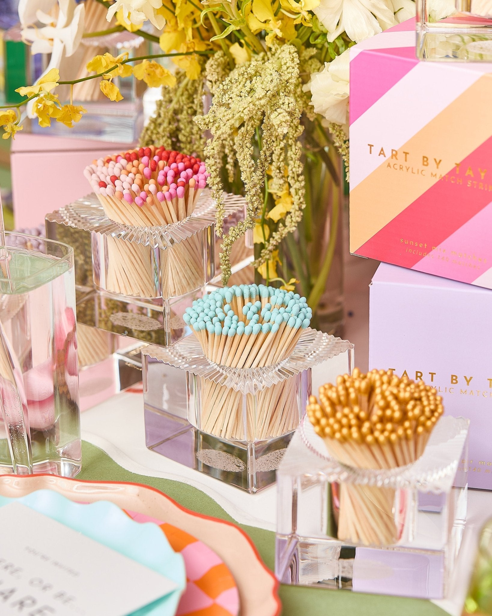 Square Match Striker | Light Blue Matches - Tart By Taylor