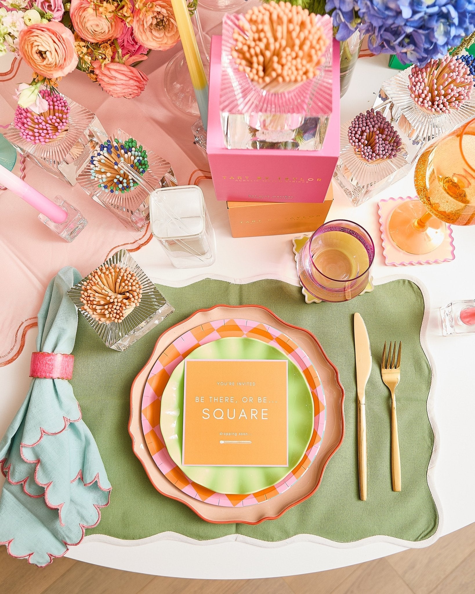 Square Match Striker | Orange Matches - Tart By Taylor