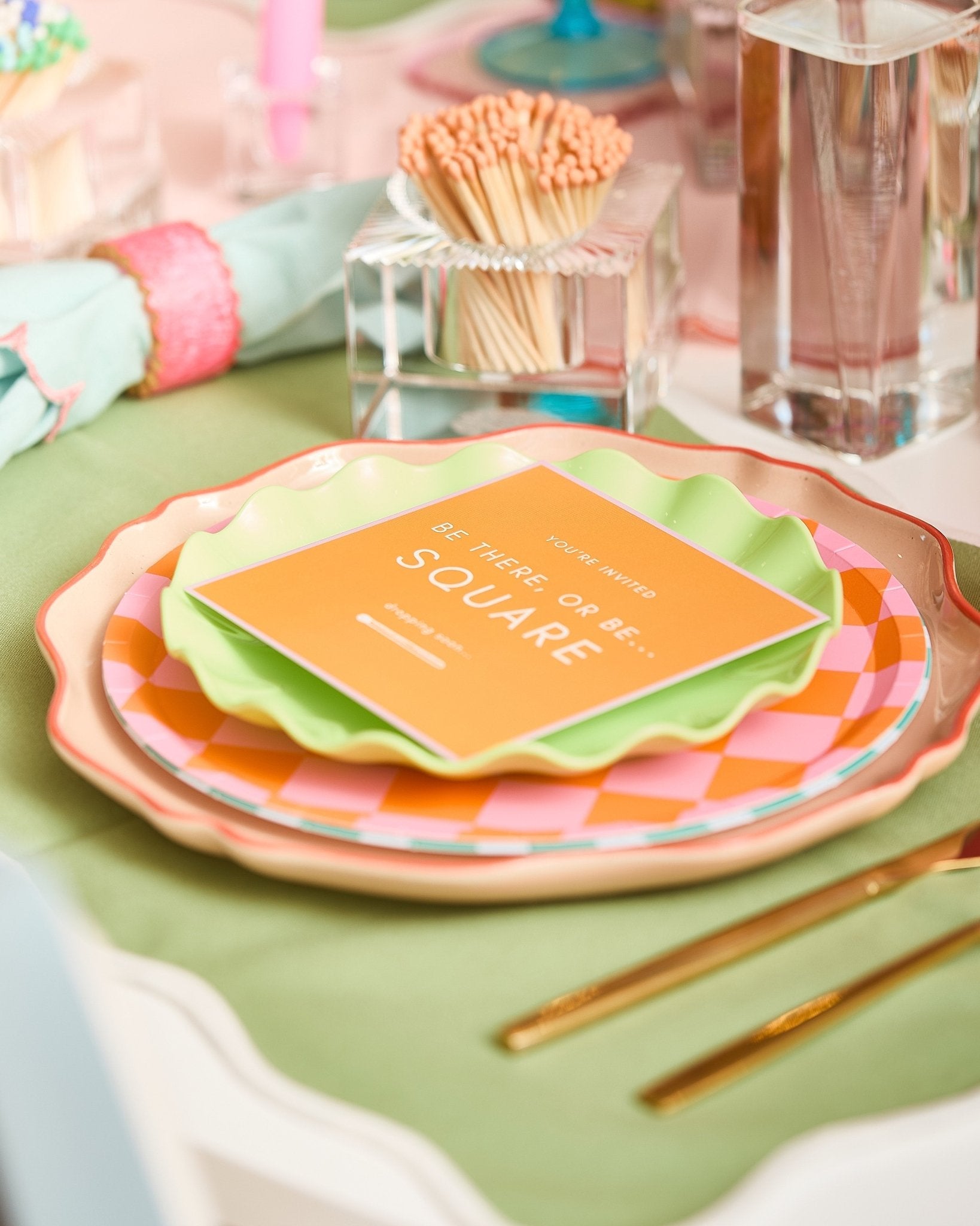 Square Match Striker | Orange Matches - Tart By Taylor