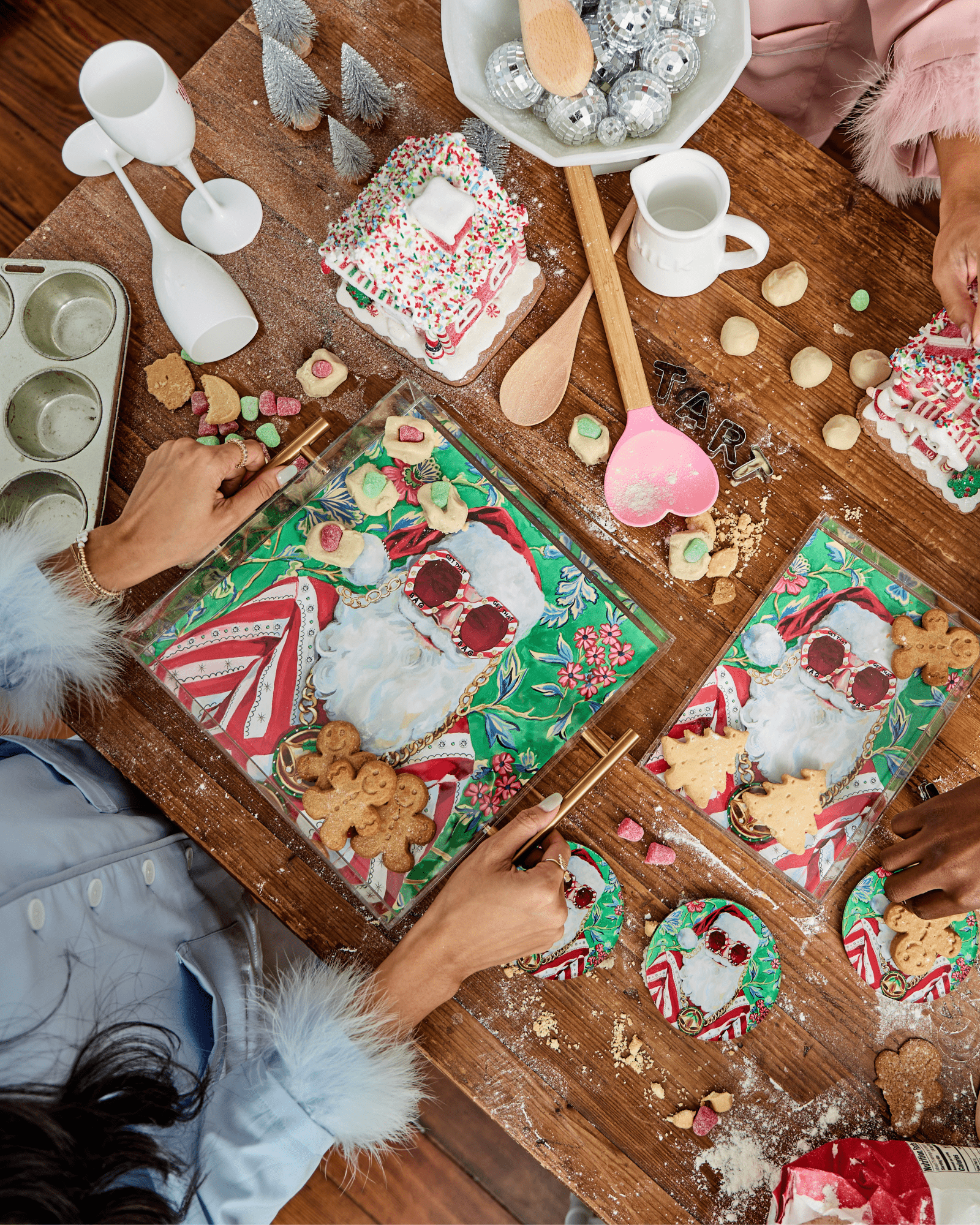 Swanky Santa Large Tray - Tart By Taylor