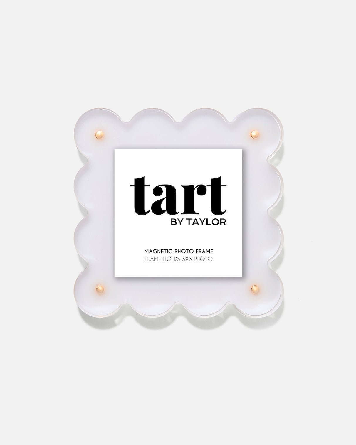 White Mini Acrylic Picture Frame - Tart By Taylor