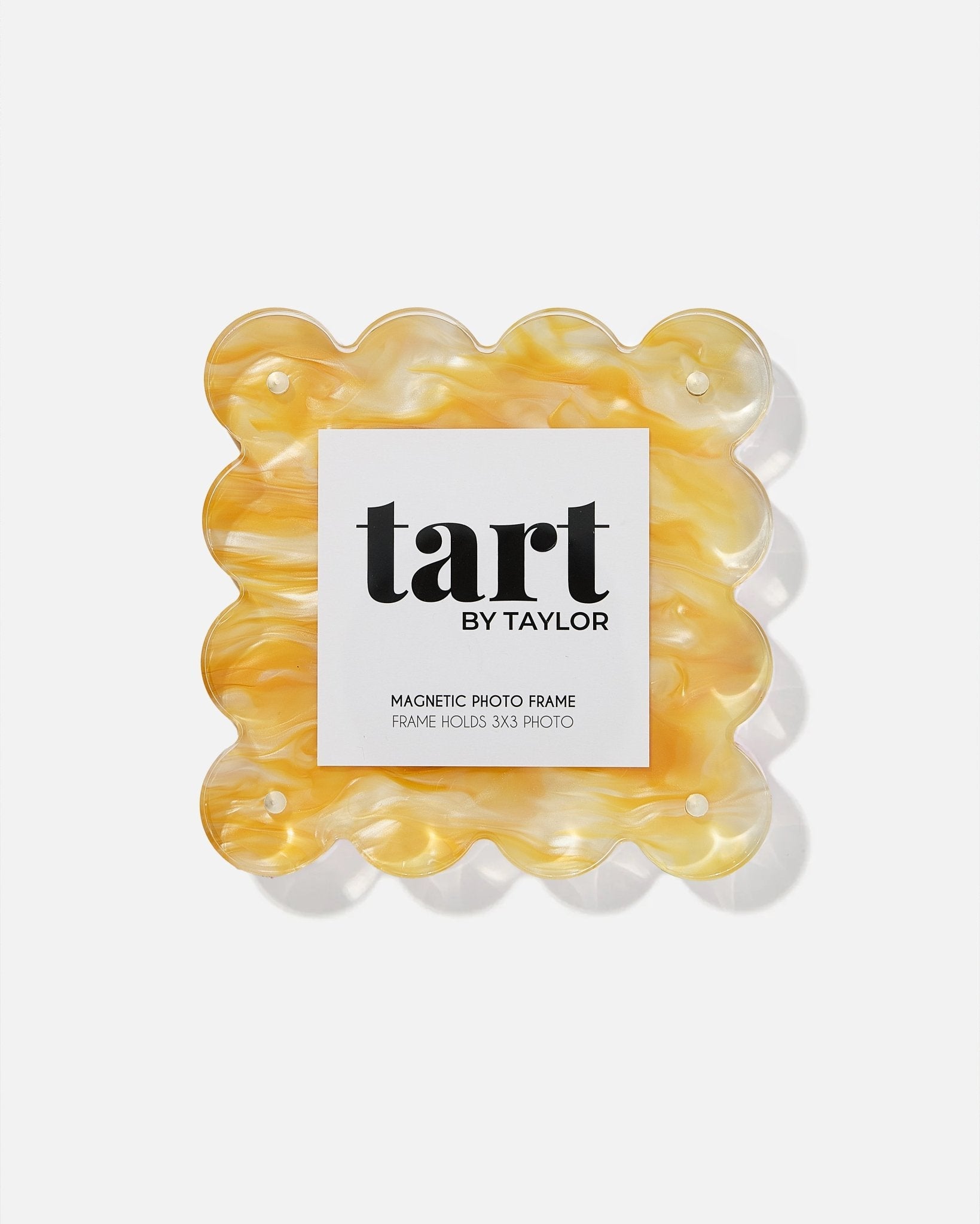 Yellow Marbled Mini Acrylic Picture Frame - Tart By Taylor - MINIFRAME-MARB-YELLOW