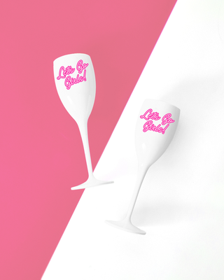 Plastic Reusable Champagne Flutes | Let’s Go Girls